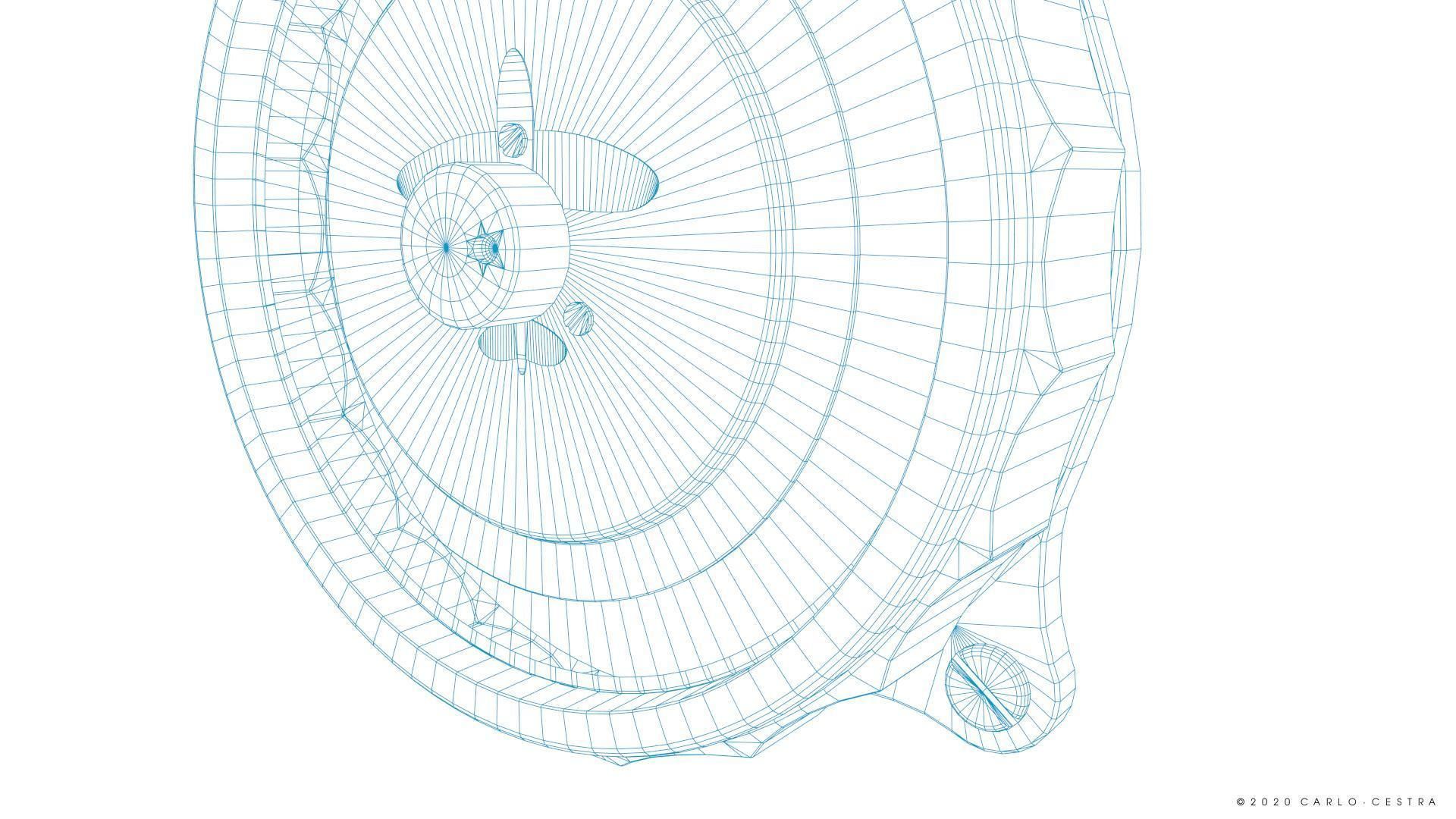 GERMAN REPEATER COMPASS GAUGE Low-poly 3D model_16