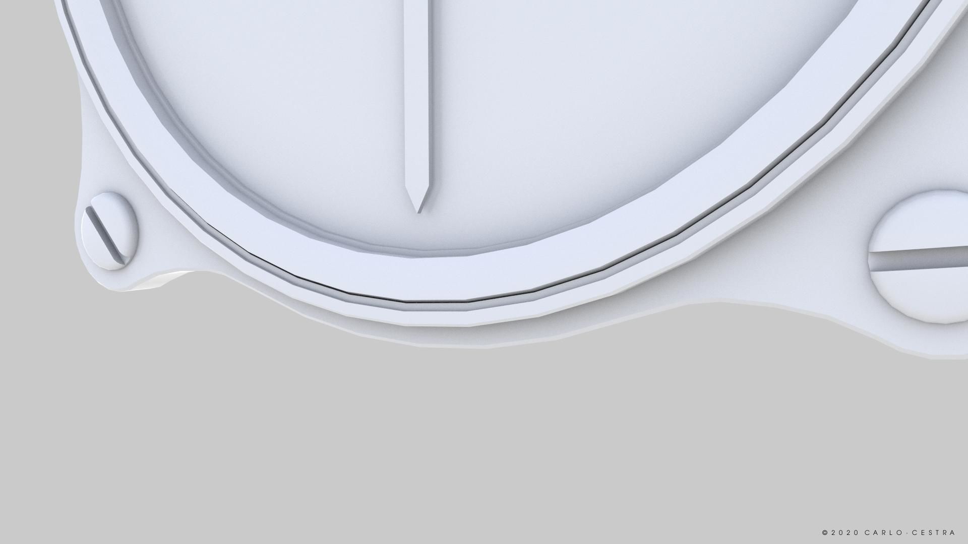 GERMAN TACHOMETER GAUGE Low-poly 3D model_11