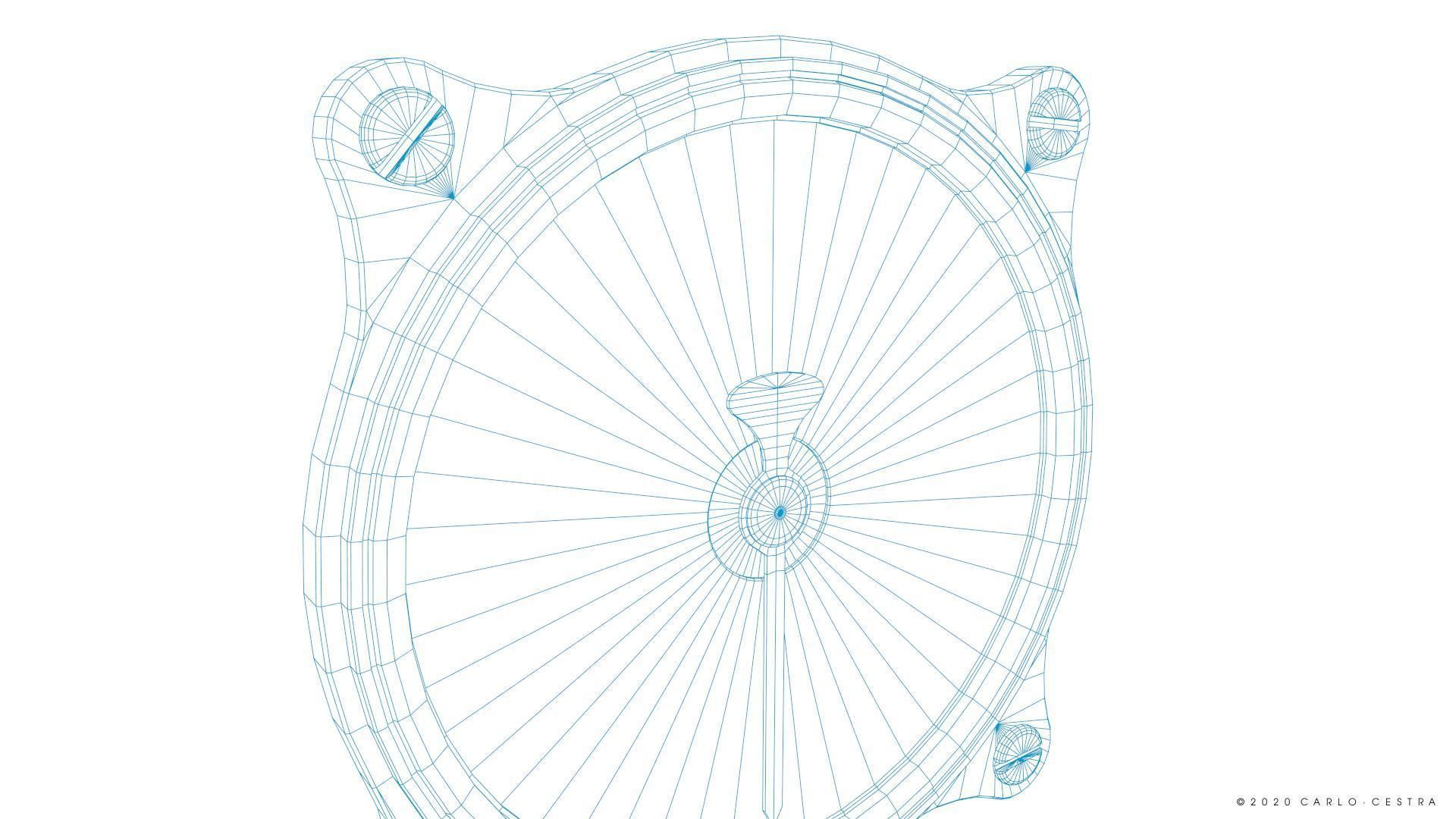 GERMAN TACHOMETER GAUGE Low-poly 3D model_18
