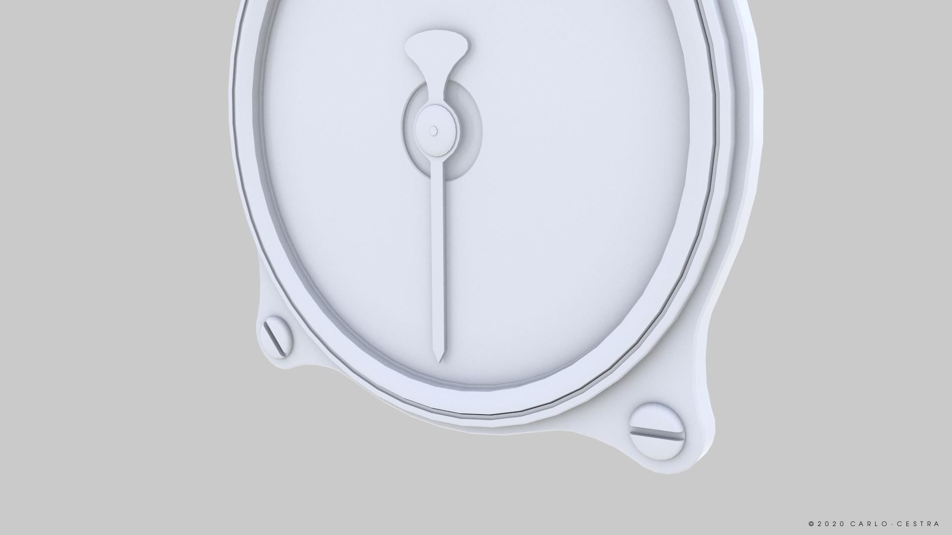 GERMAN TACHOMETER GAUGE Low-poly 3D model_13