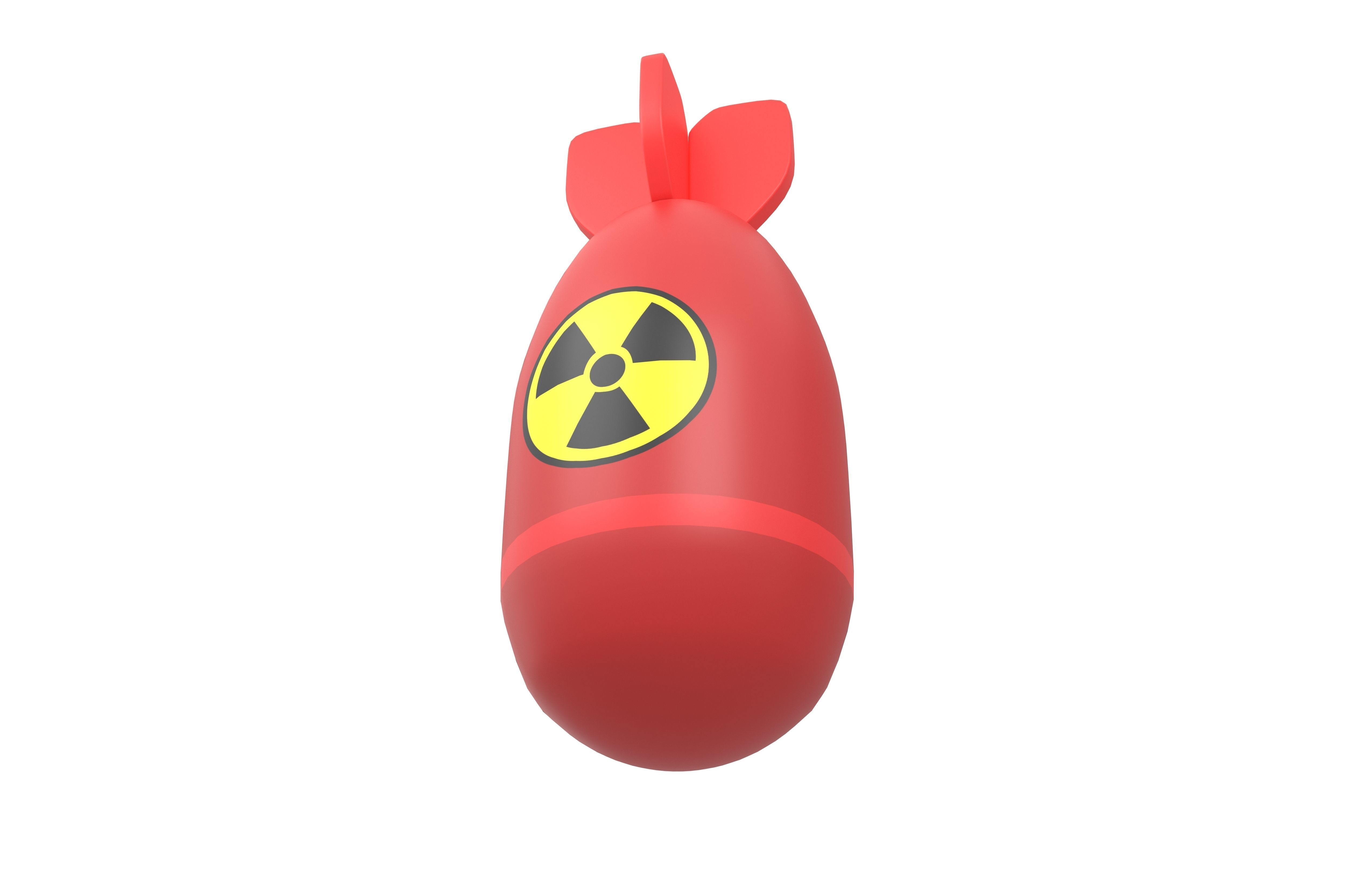 Nuclear Bomb v1 003 Low-poly 3D model_2