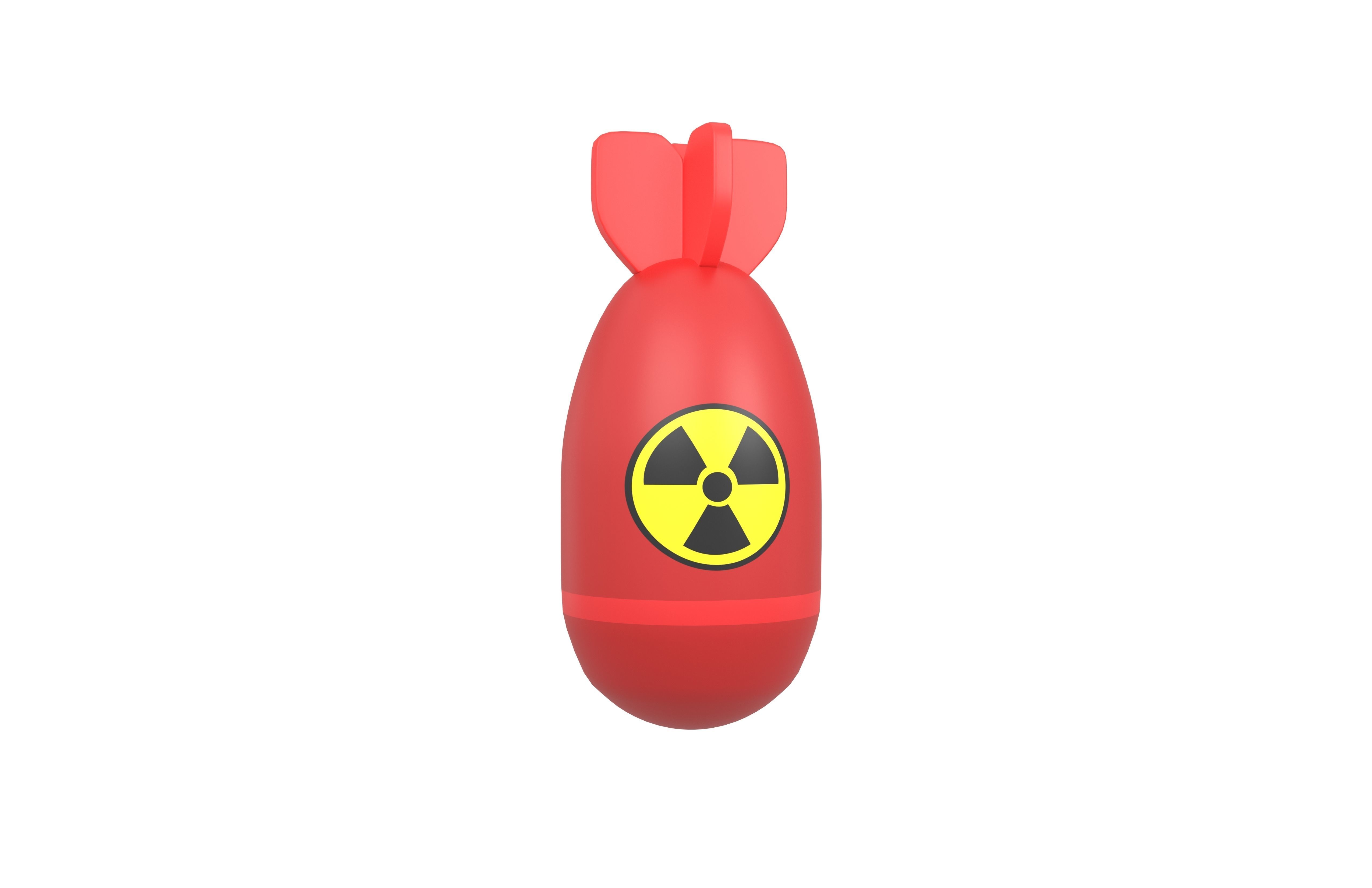 Nuclear Bomb v1 003 Low-poly 3D model_1