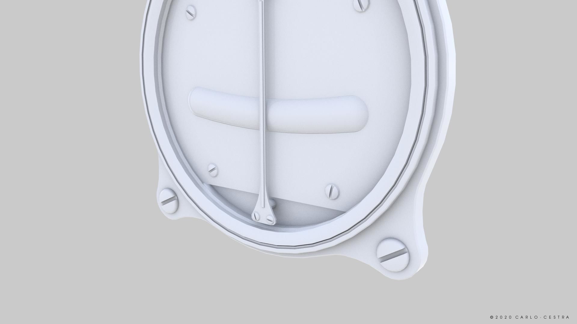 GERMAN TURN AND BANK INDICATOR Low-poly 3D model_11