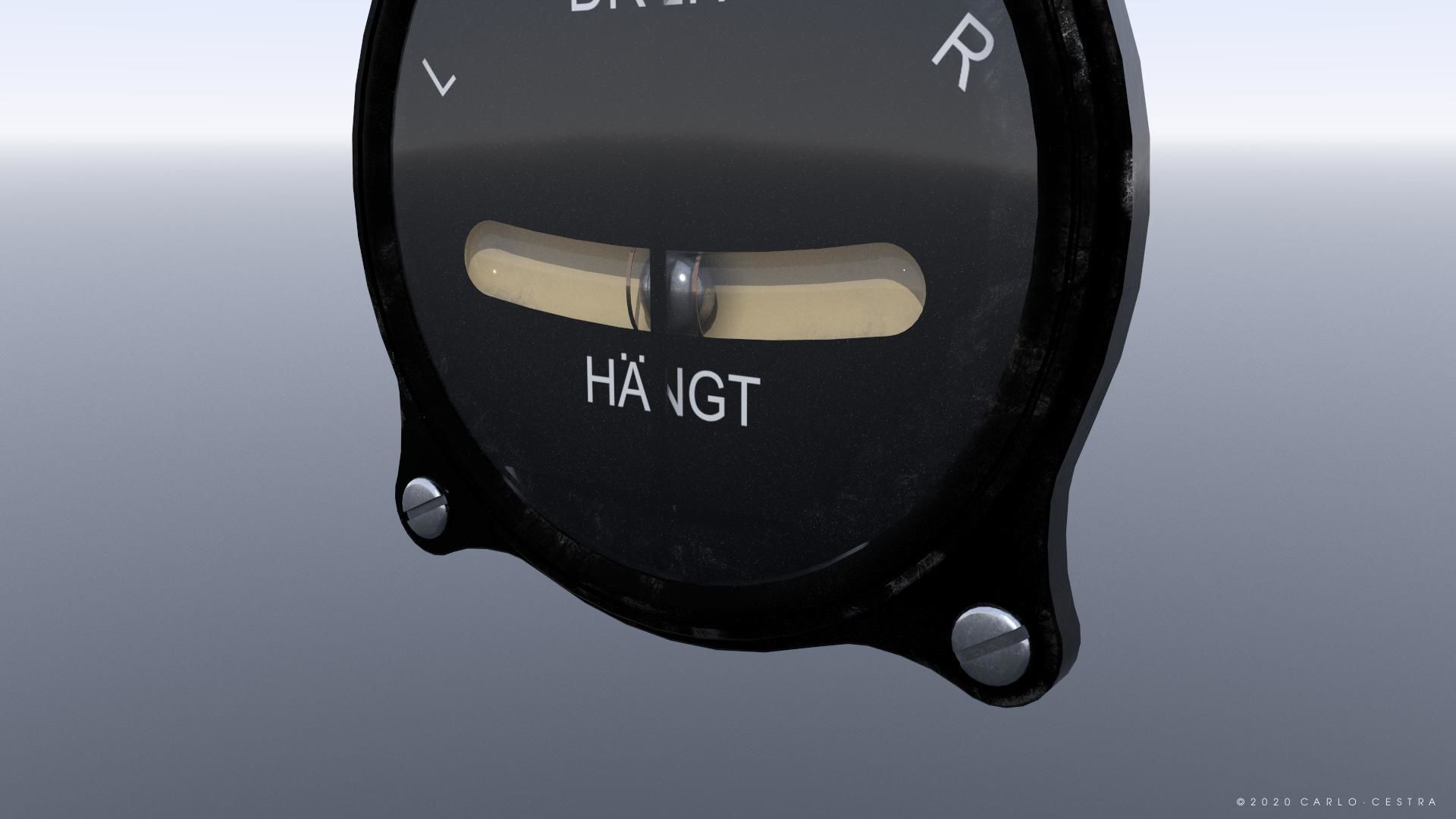 GERMAN TURN AND BANK INDICATOR Low-poly 3D model_2