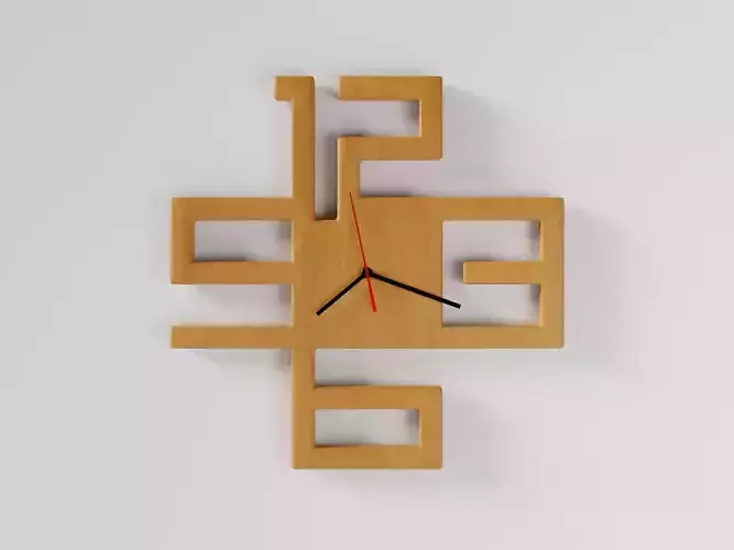 Wooden wall watch clock