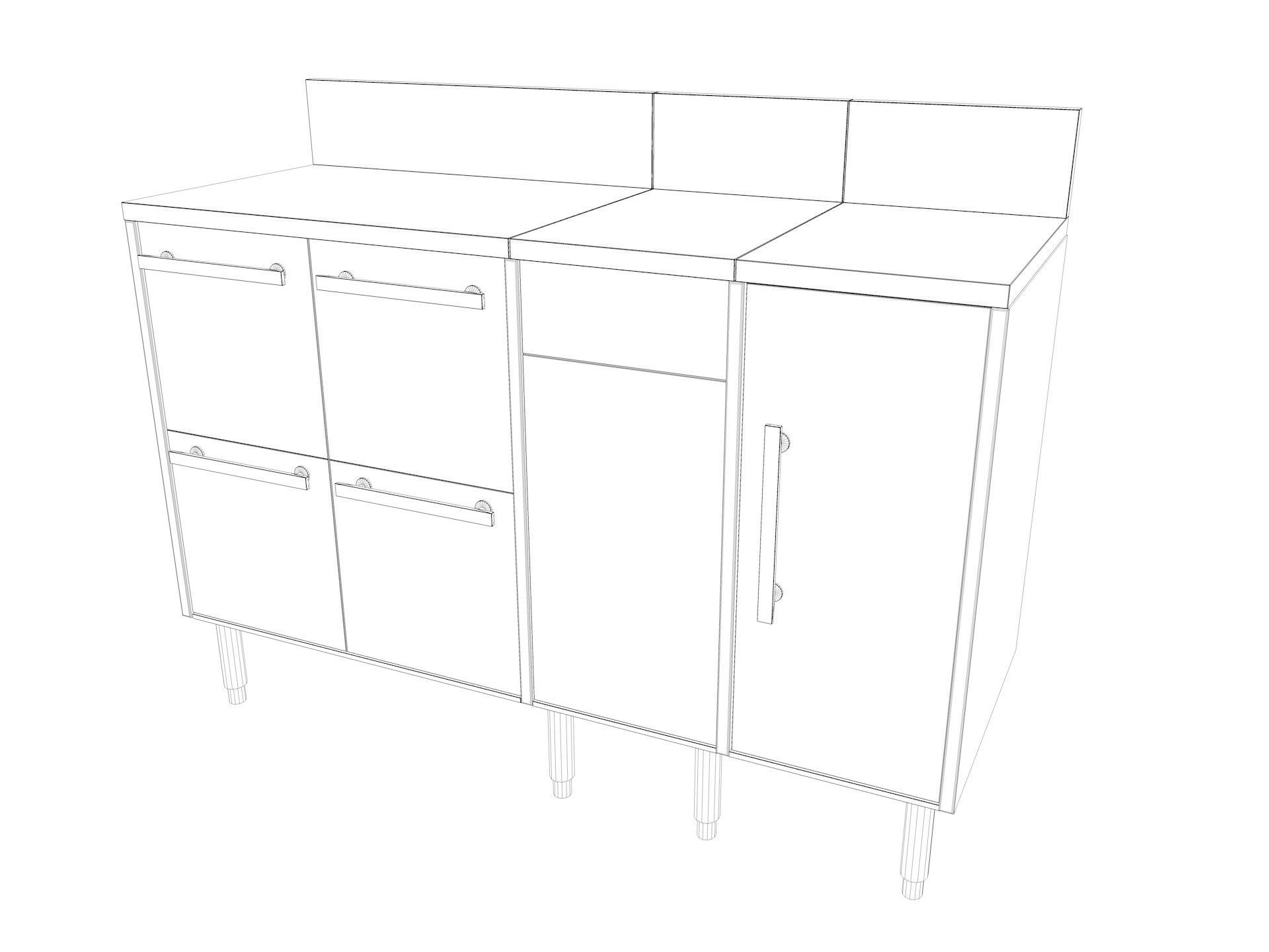 Commercial Kitchen Equipments 3D model_15