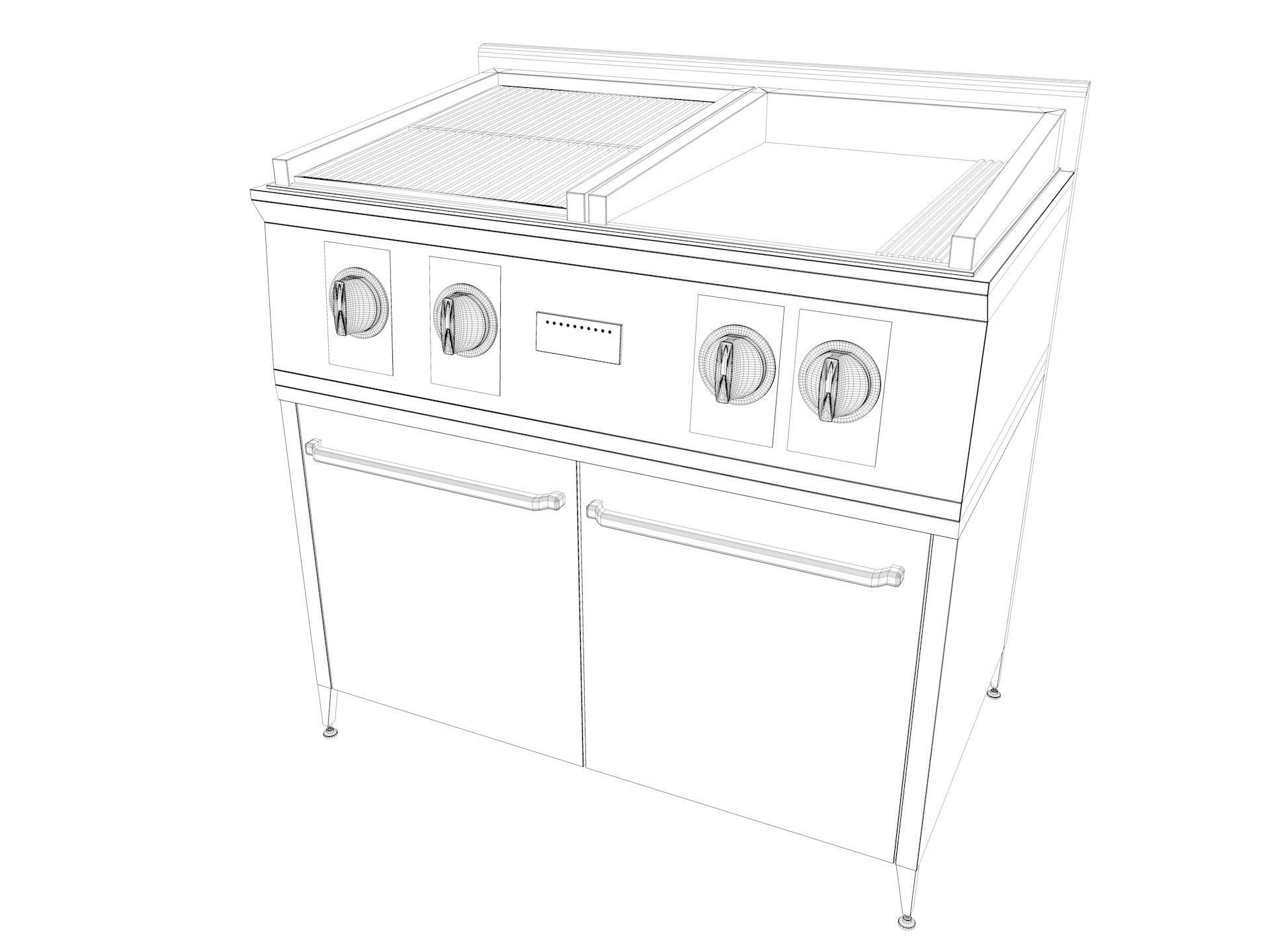 Commercial Kitchen Equipments 3D model_23