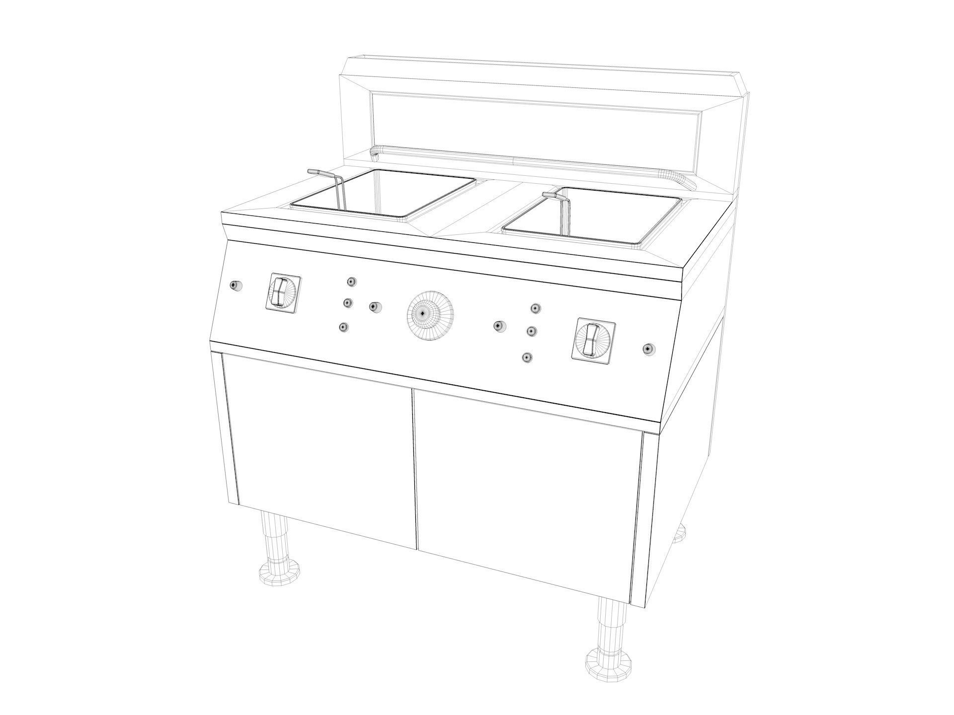 Commercial Kitchen Equipments 3D model_25