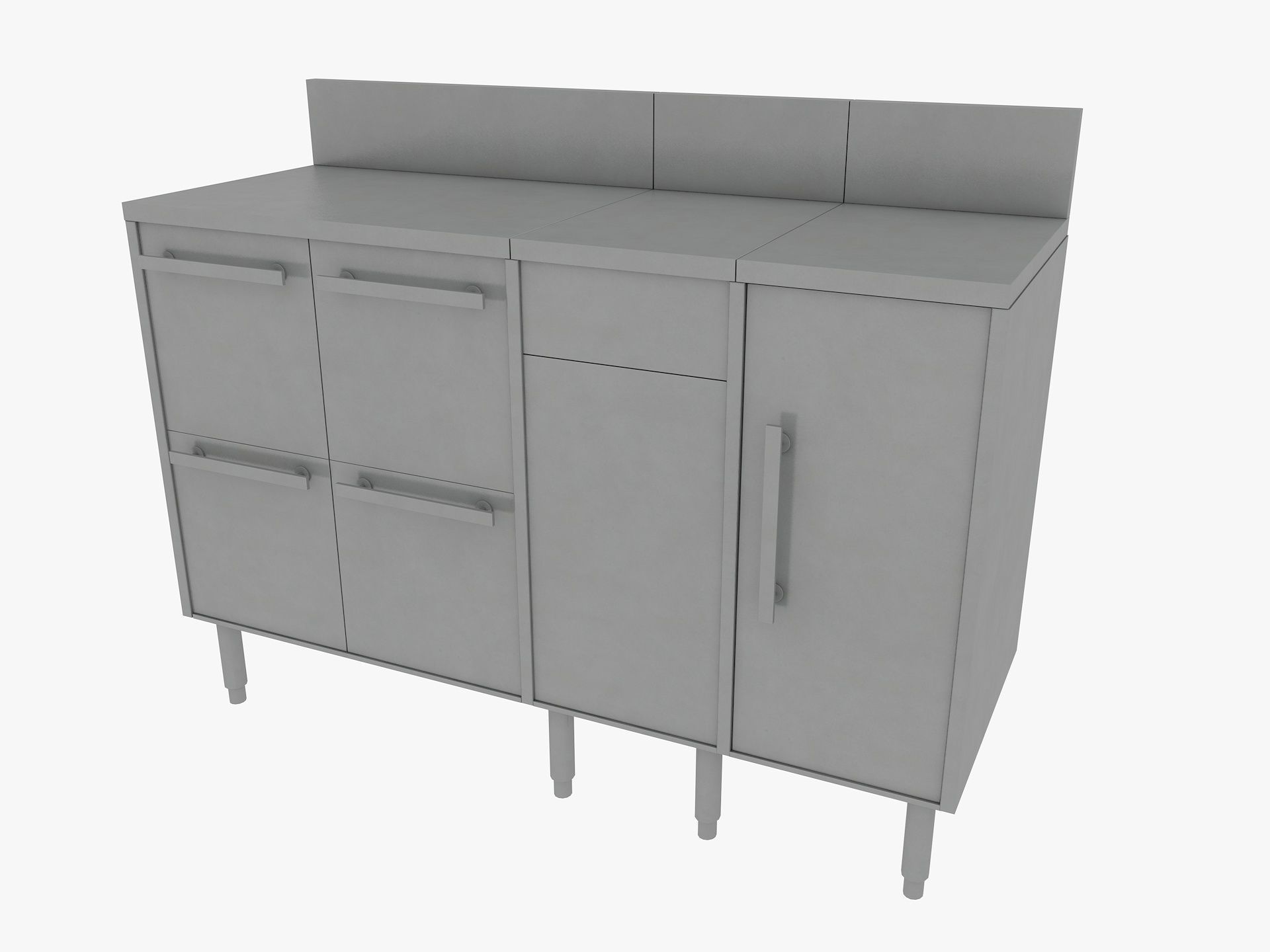 Commercial Kitchen Equipments 3D model_14