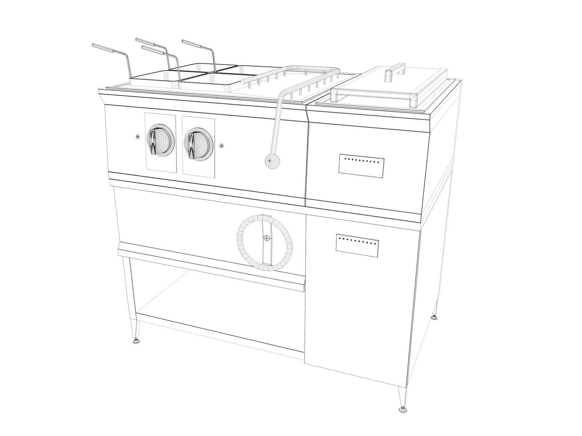 Commercial Kitchen Equipments 3D model_31