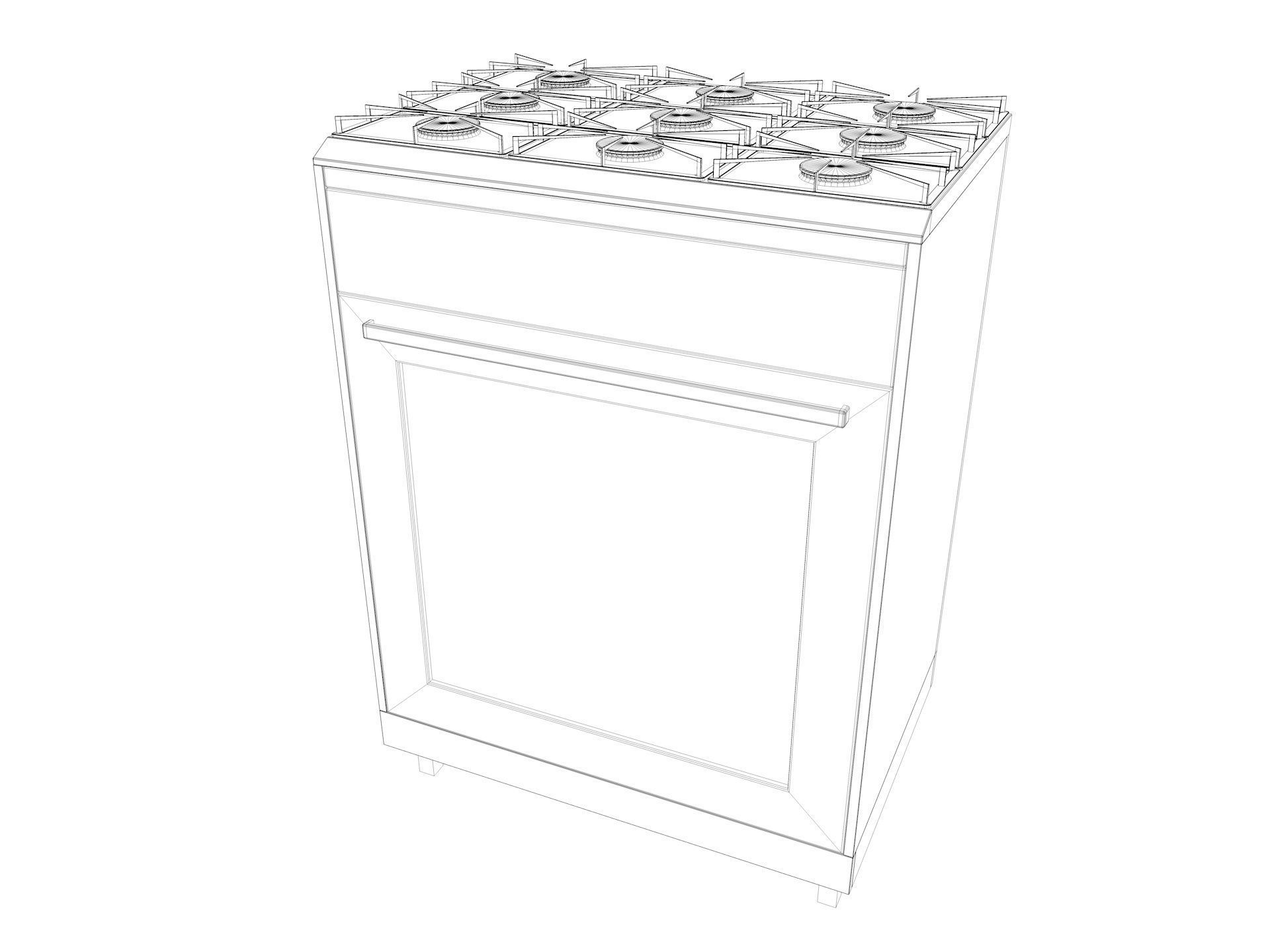 Commercial Kitchen Equipments 3D model_39