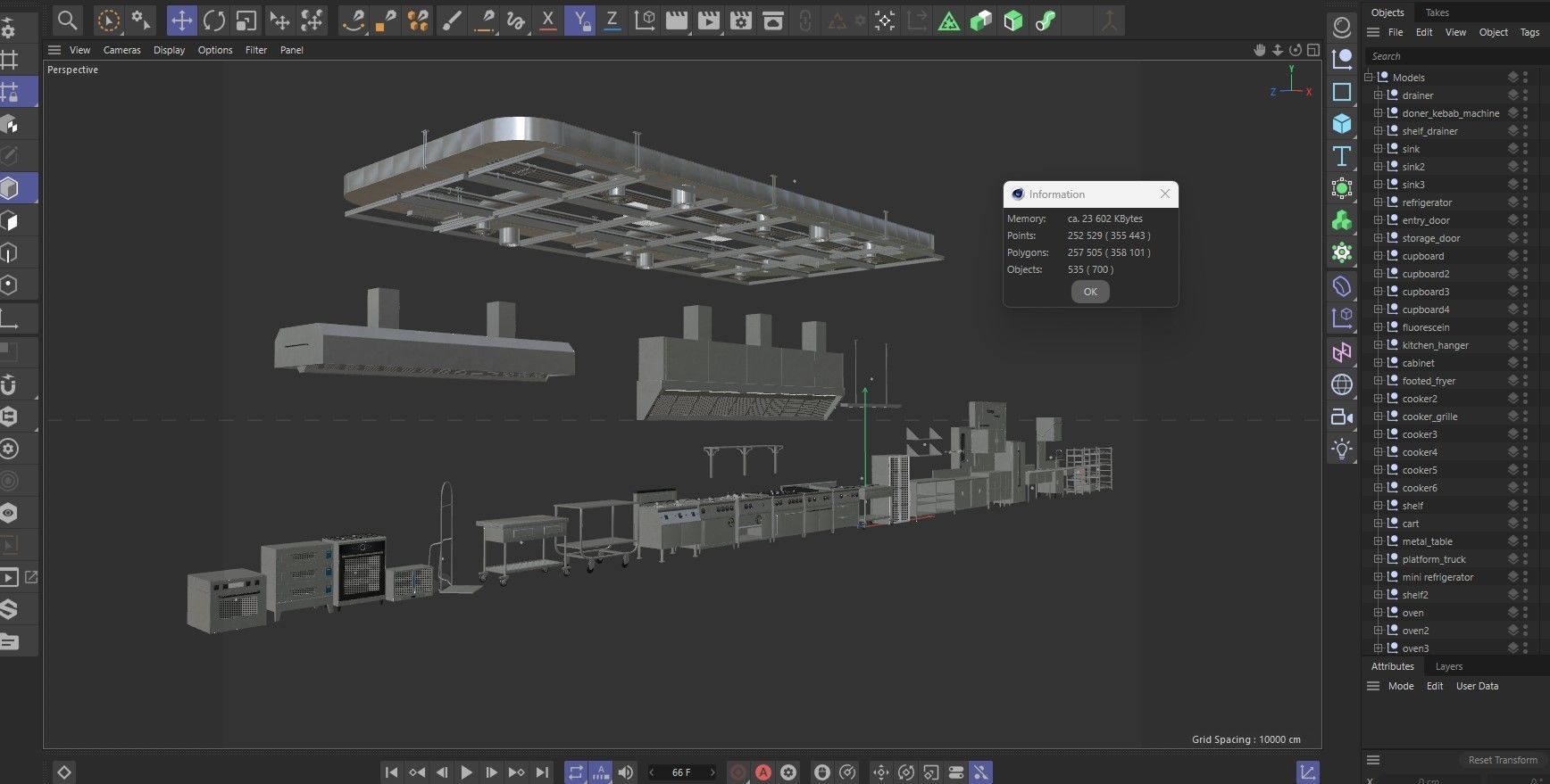 Commercial Kitchen Equipments 3D model_74