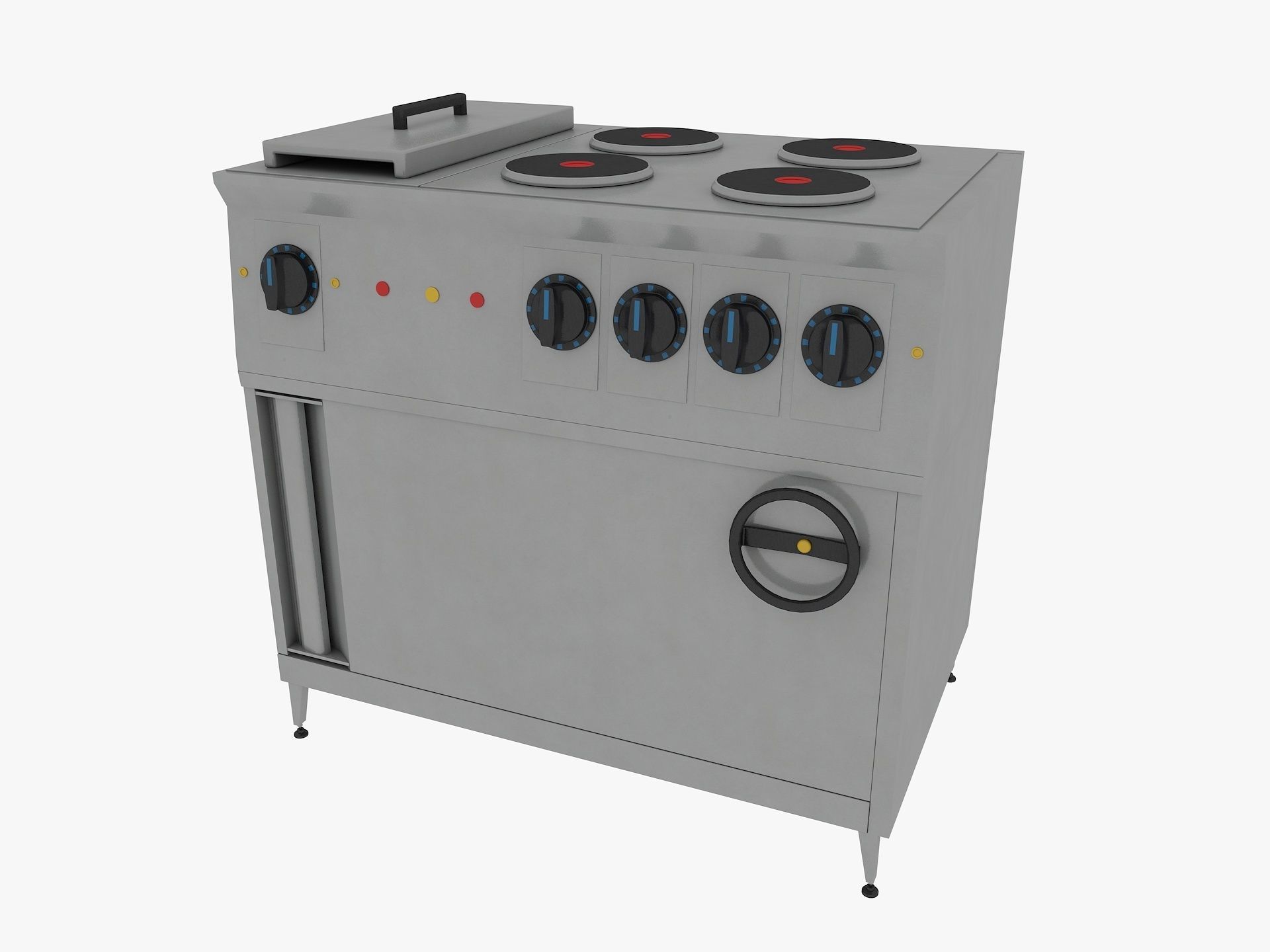 Commercial Kitchen Equipments 3D model_32
