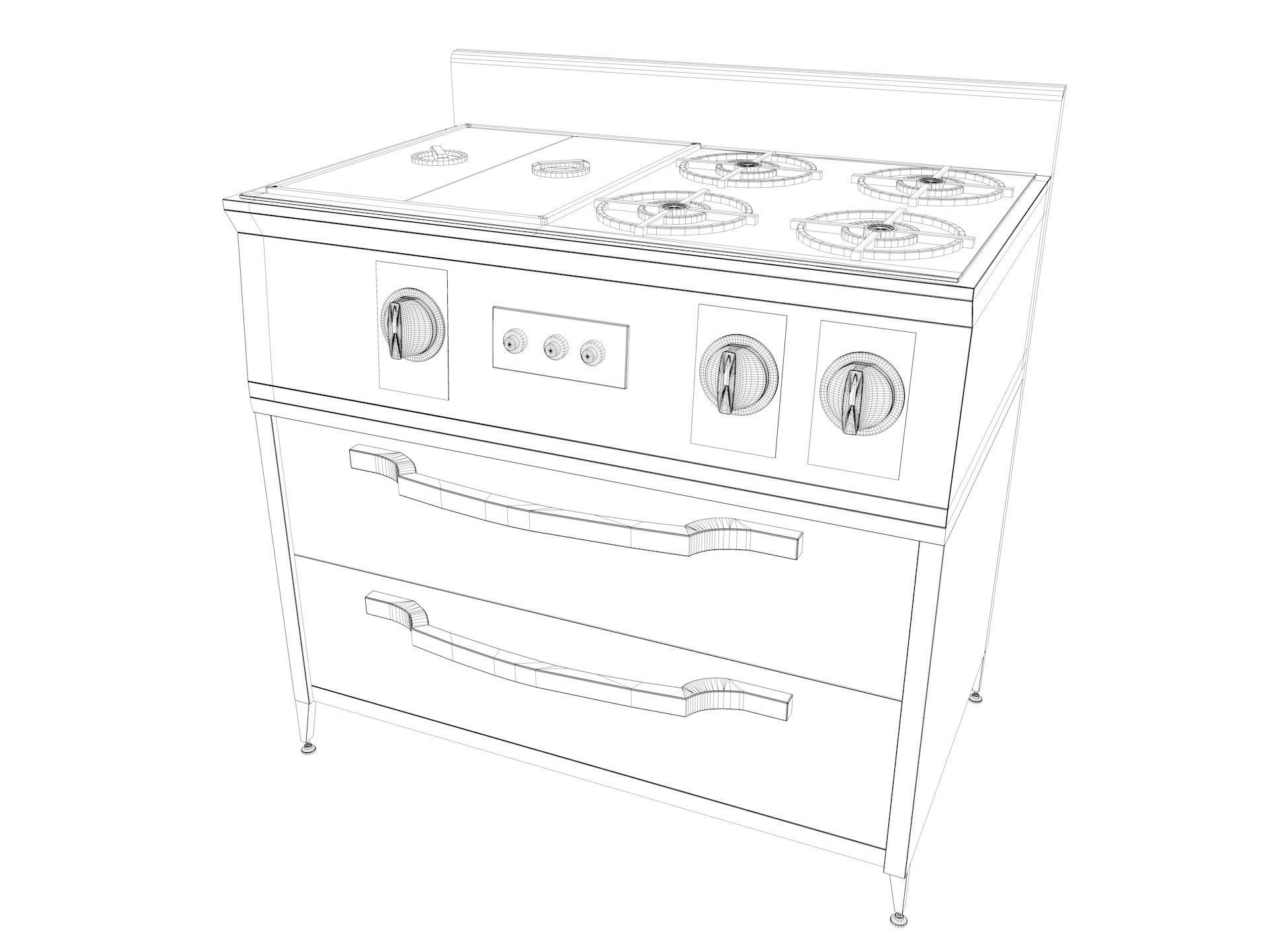 Commercial Kitchen Equipments 3D model_27