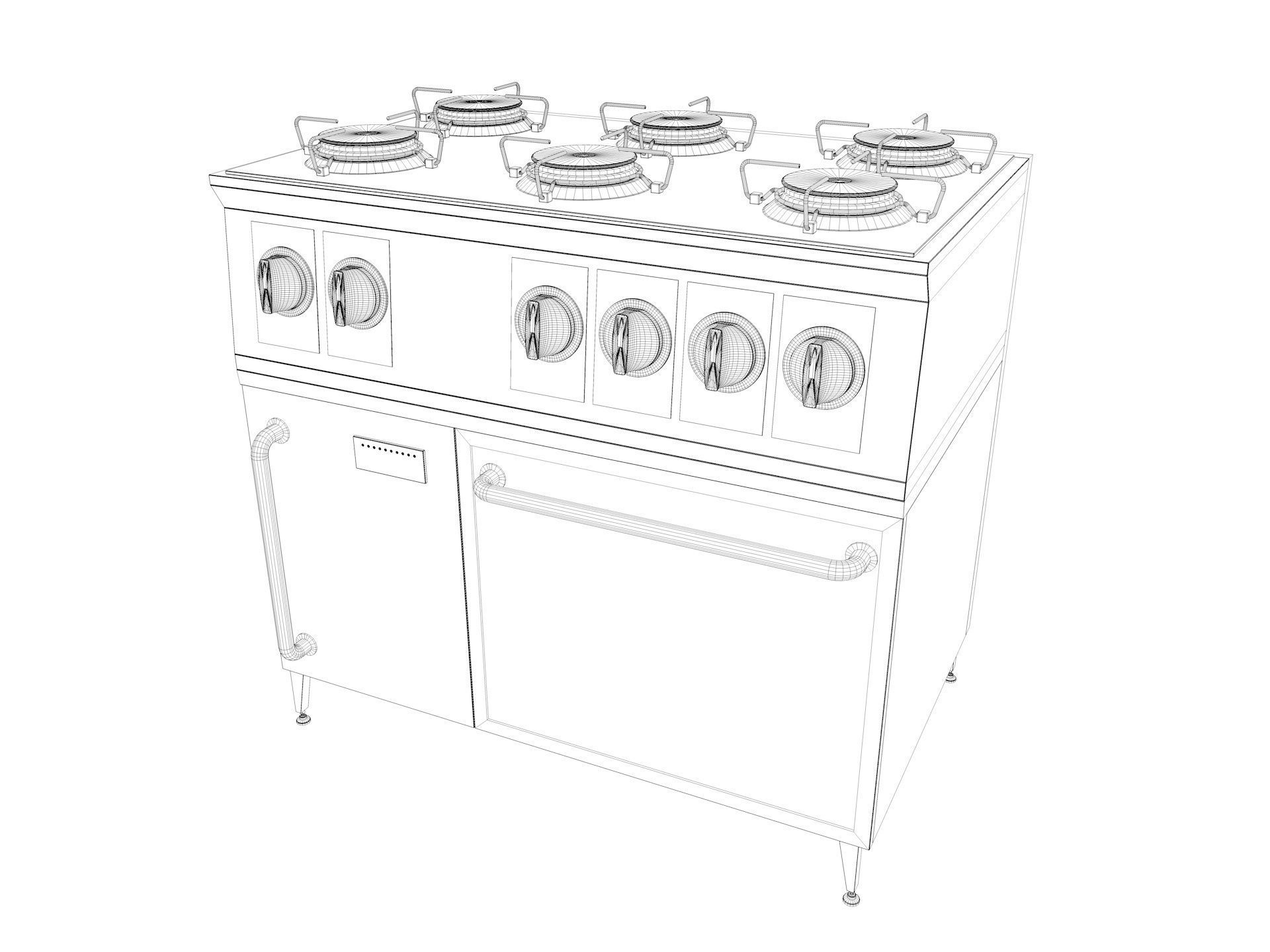Commercial Kitchen Equipments 3D model_29