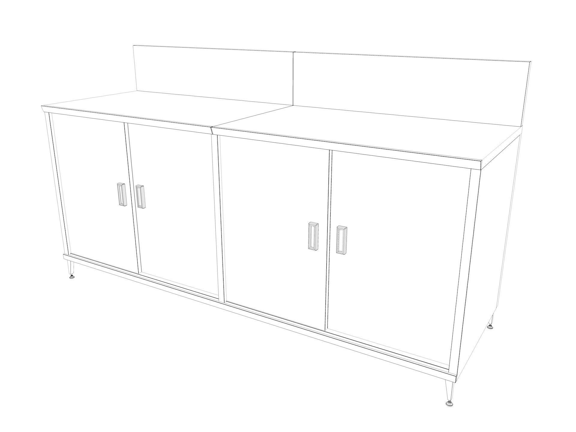 Commercial Kitchen Equipments 3D model_17