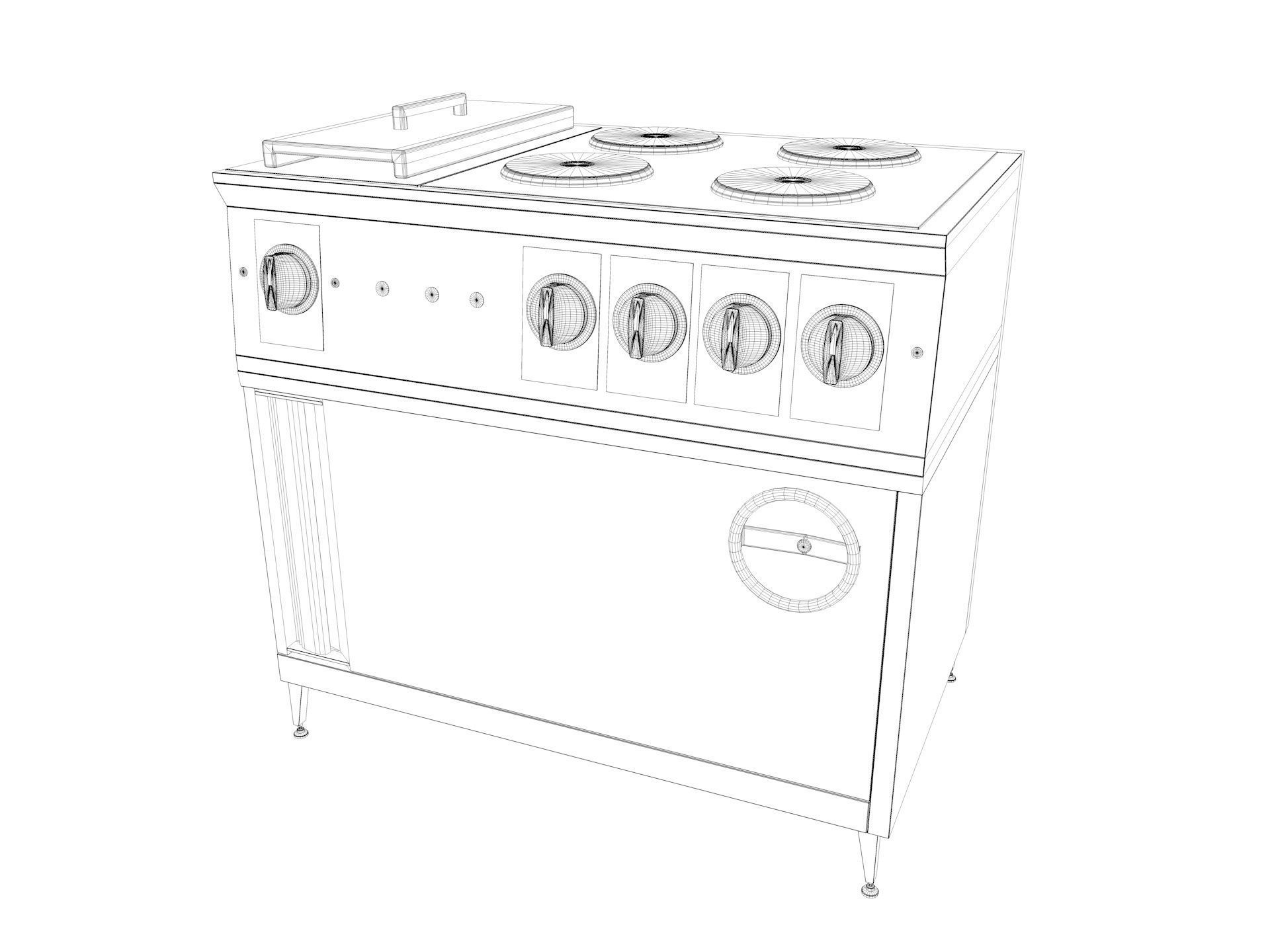 Commercial Kitchen Equipments 3D model_33