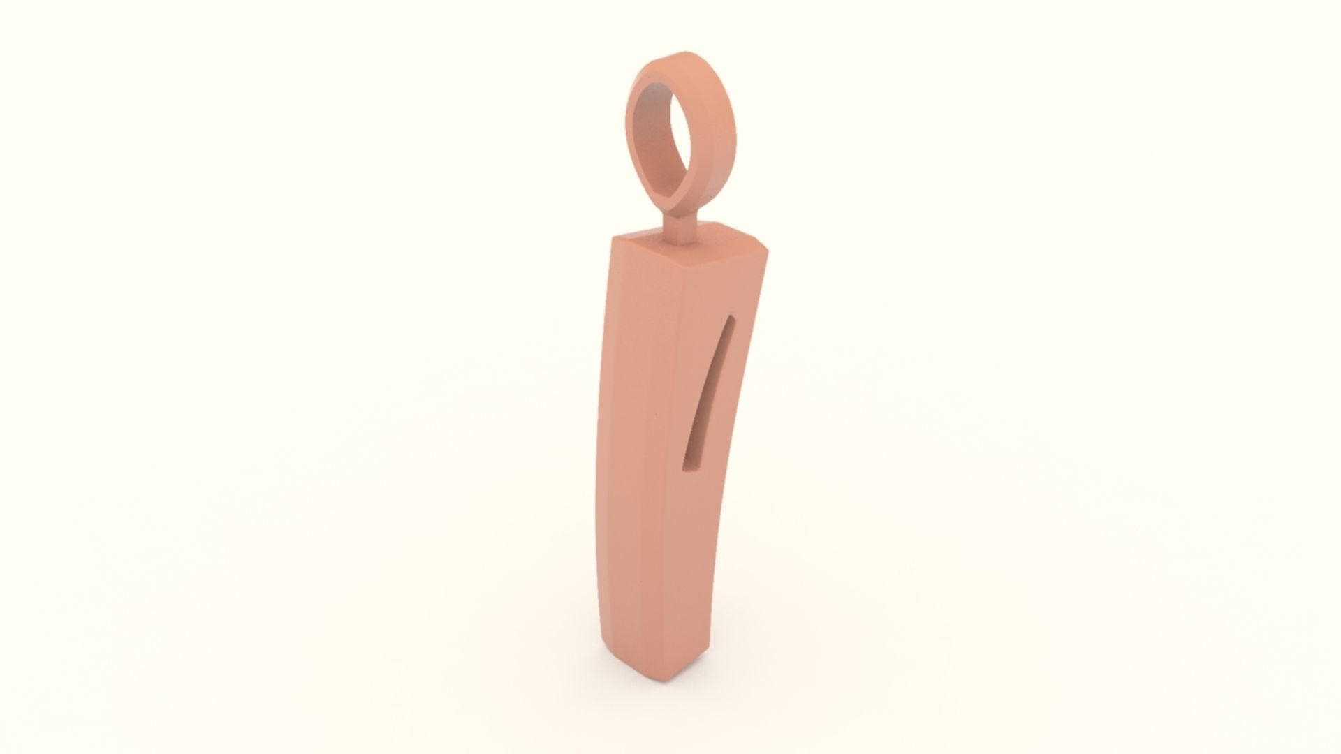 I Letter Pendant Platinum 3D print model_4