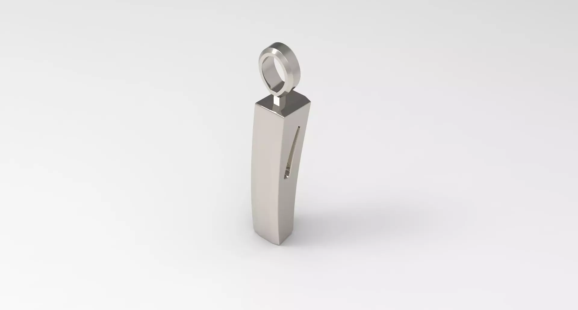 I Letter Pendant Platinum 3D print model_0