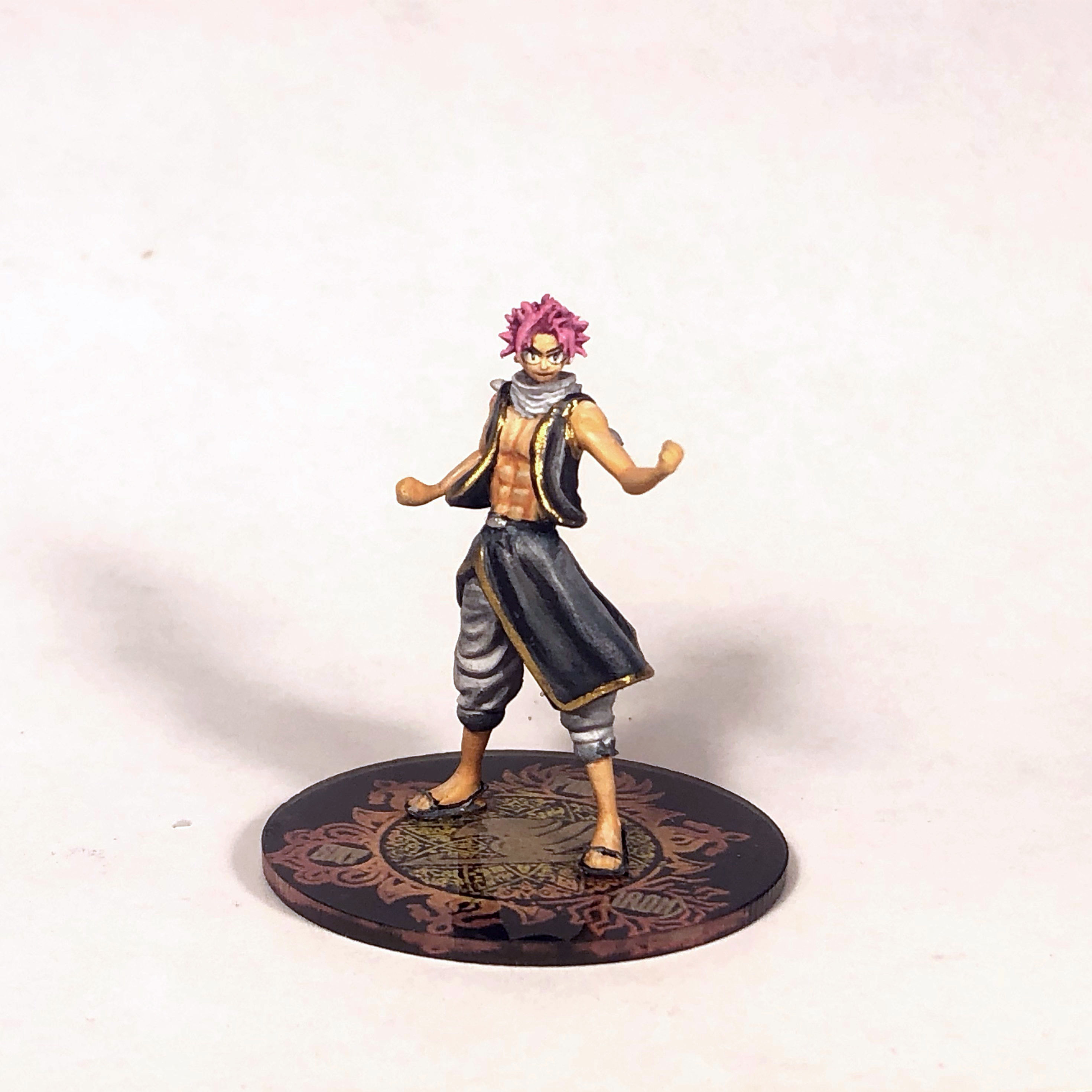 Natsu Dragneel 3D Model NOW WITH BASE 3D print model_2