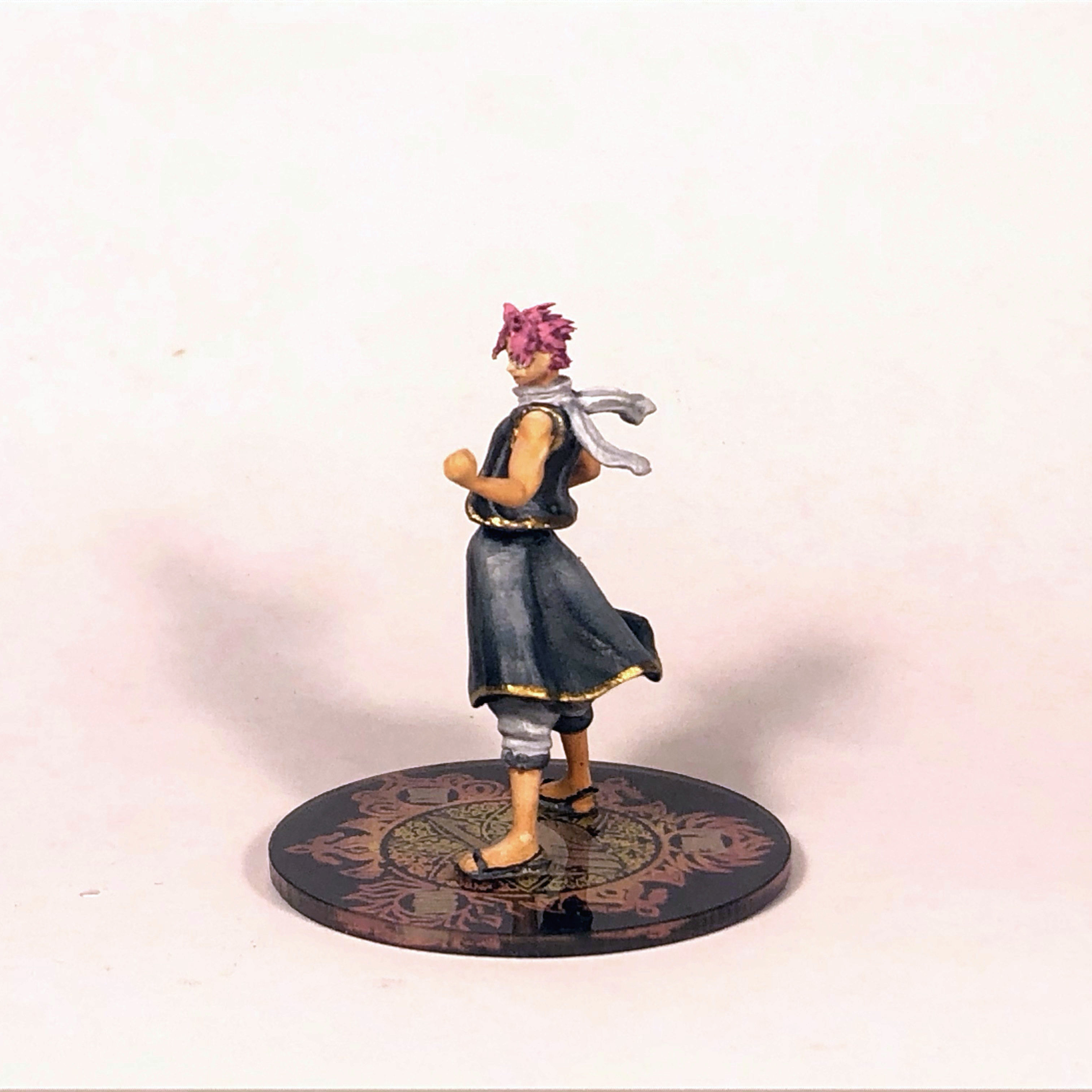 Natsu Dragneel 3D Model NOW WITH BASE 3D print model_4