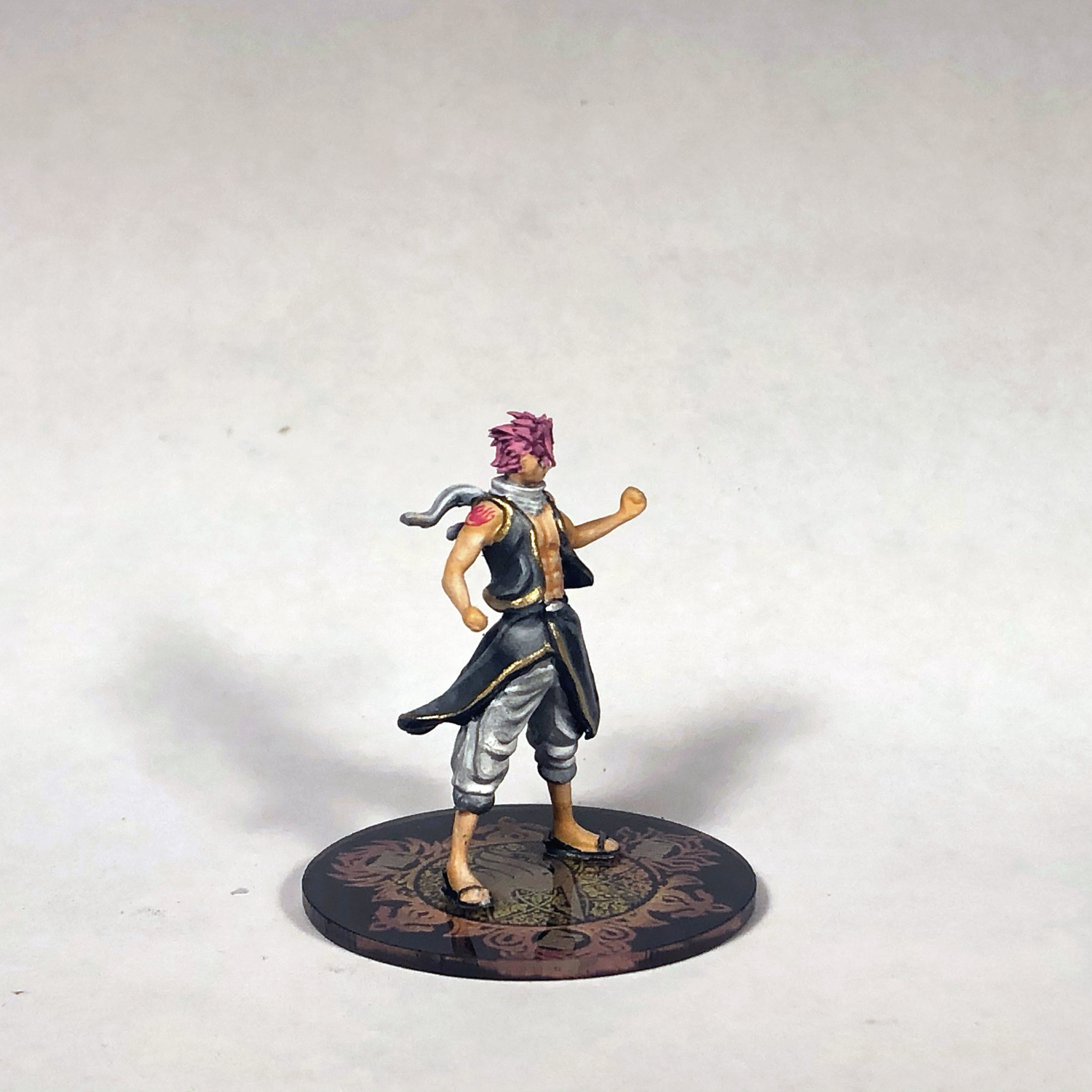 Natsu Dragneel 3D Model NOW WITH BASE 3D print model_3