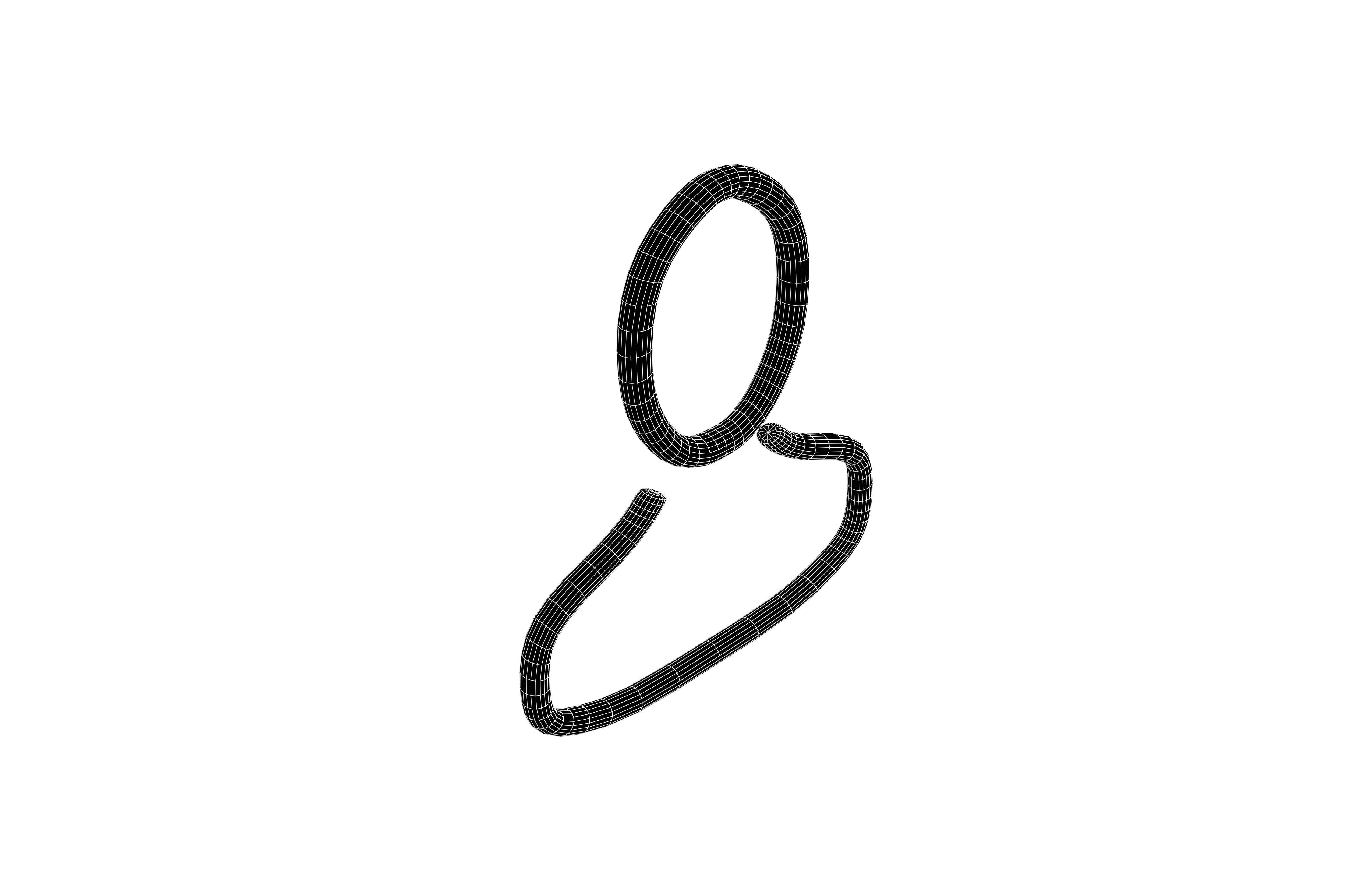 Human Symbol v1 002 Low-poly 3D model_7