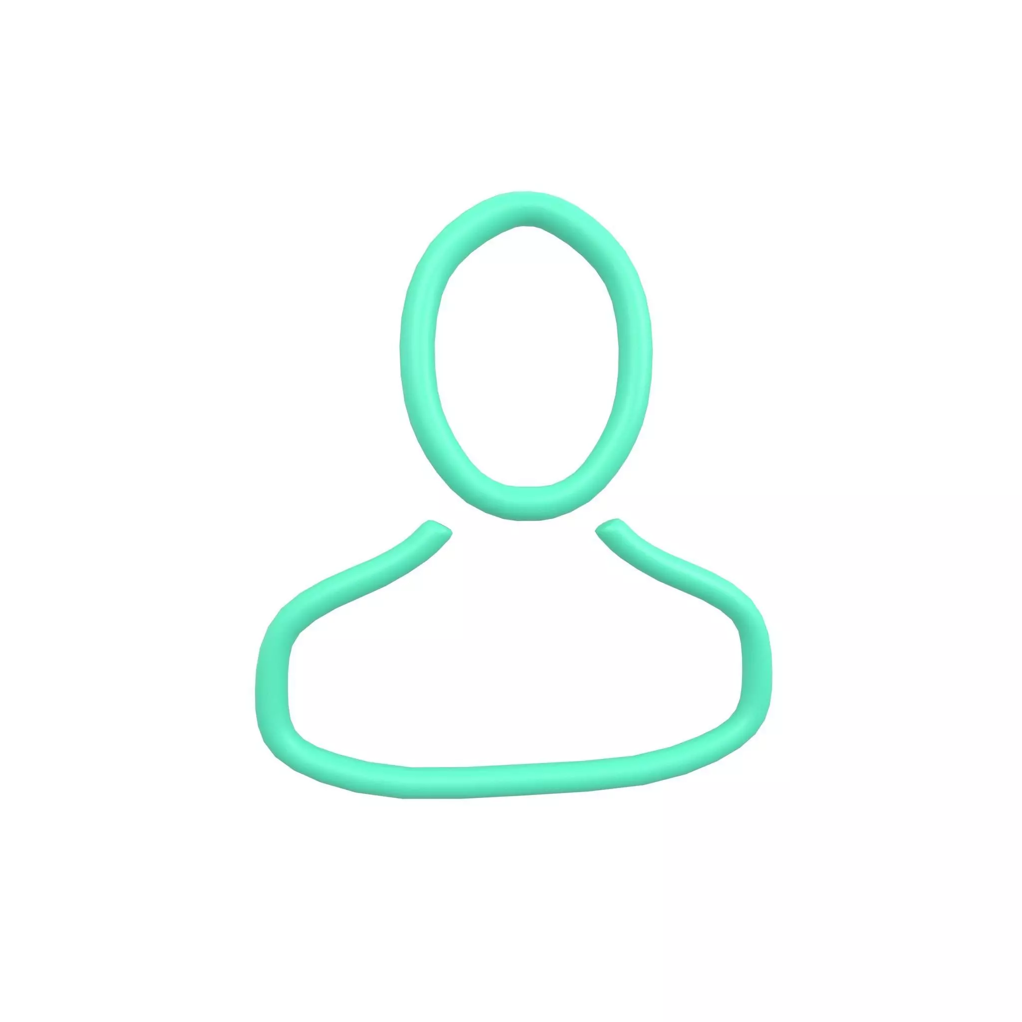 Human Symbol v1 002 Low-poly 3D model_0