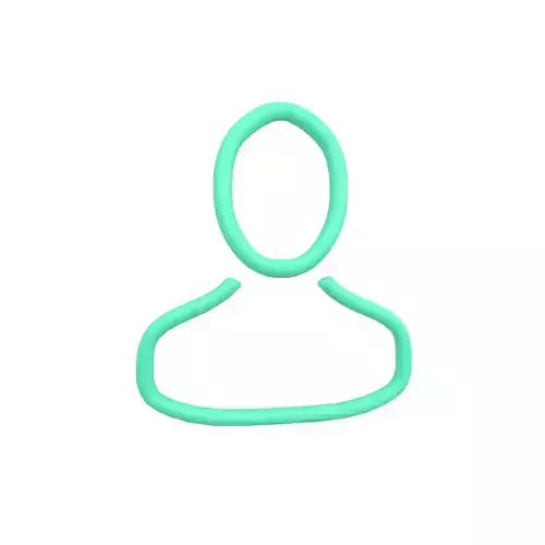 Human Symbol v1 002 Low-poly 3D model