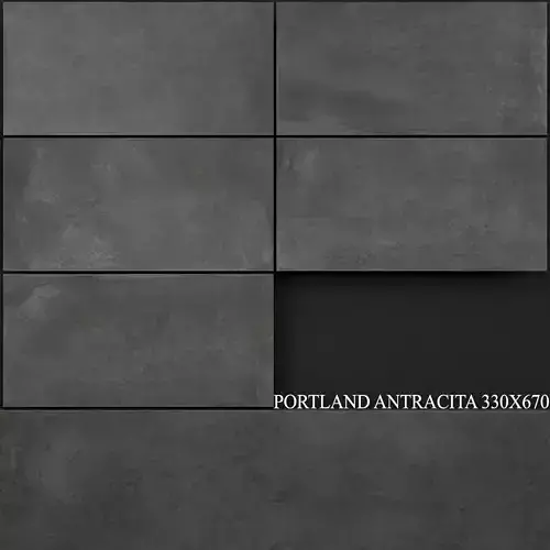 Keros Portland Antracita 330x670 3D model