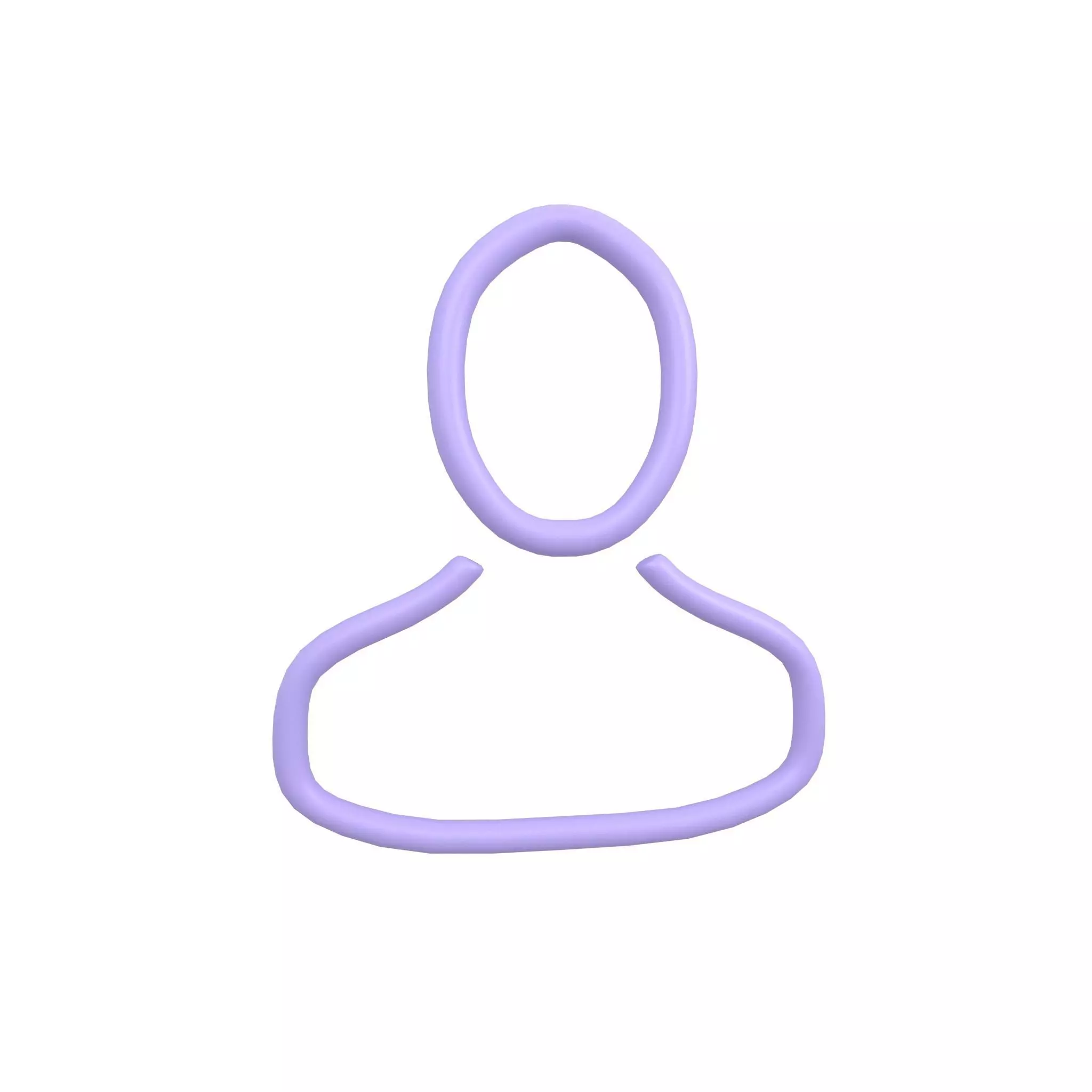 Human Symbol v1 003 Low-poly 3D model_0