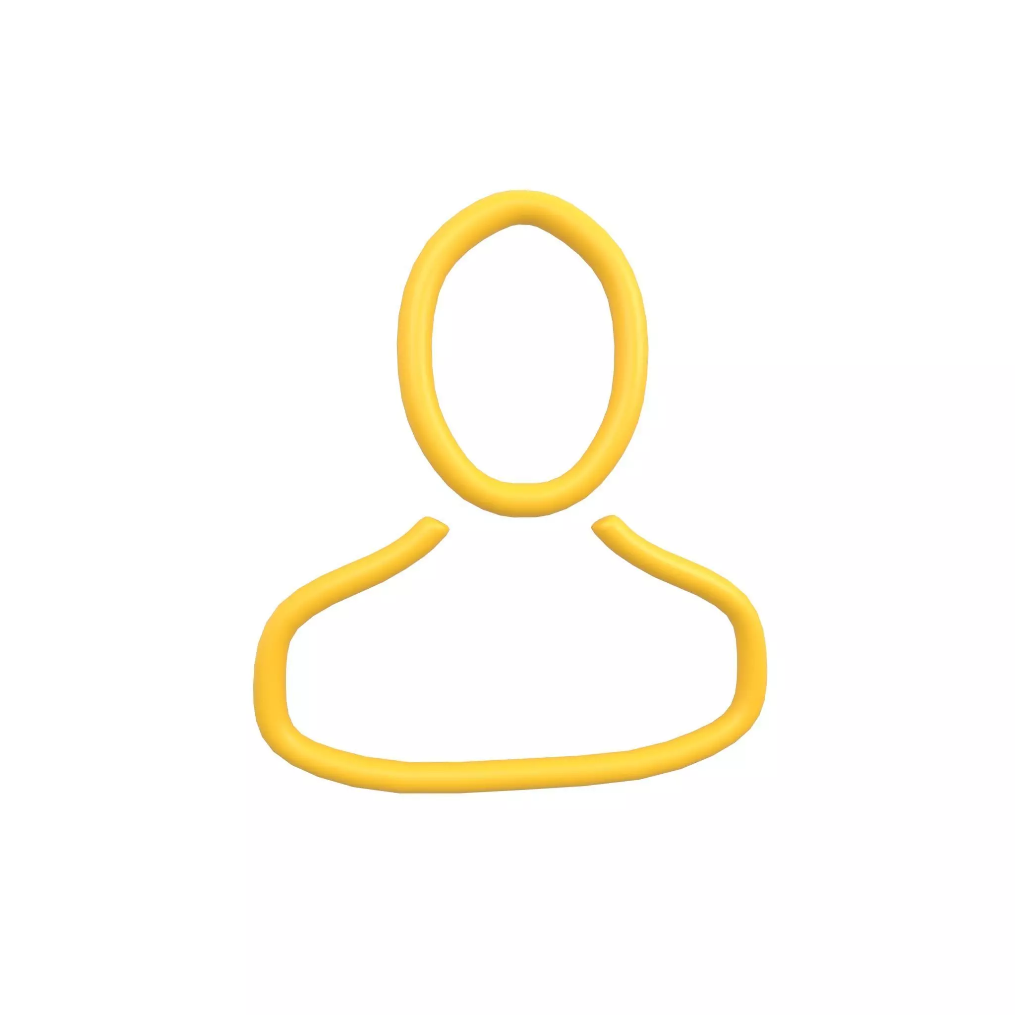 Human Symbol v1 004 Low-poly 3D model