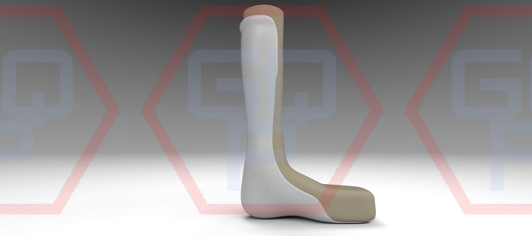 Orthopedic orthosis brace ankle foot AFO 3d Model 3D model_8