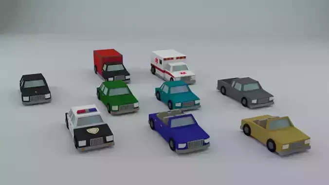 Low Poly Car Pack