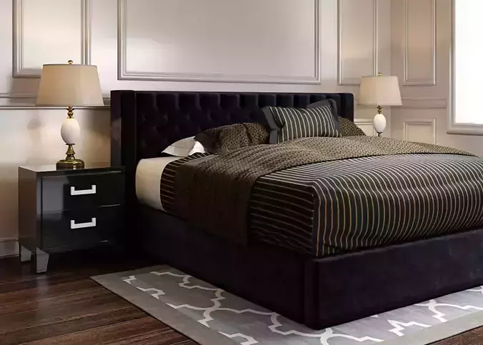 alana upholstered bed