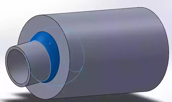 Ball and Socket Rocket Nozzle Free 3D model