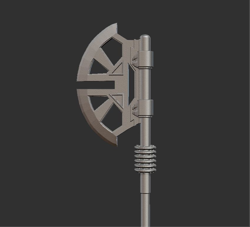 Knight of ren weapon custom 3D print model_3