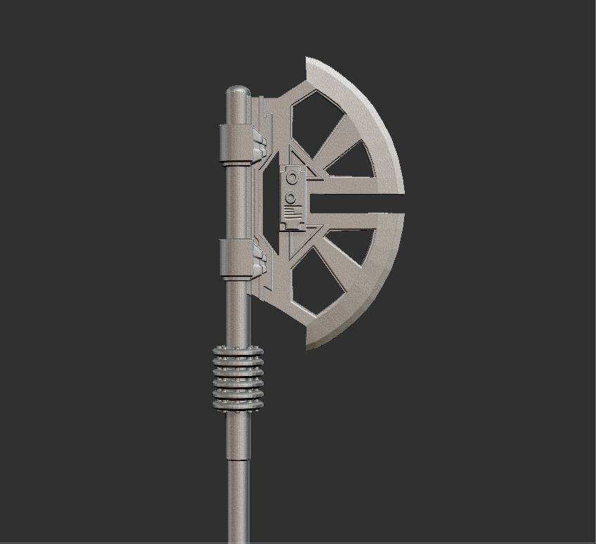 Knight of ren weapon custom 3D print model_2