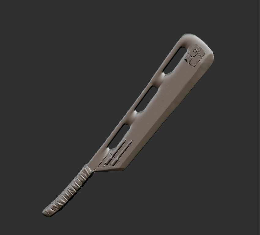 Knight of ren weapon custom 3D print model_5