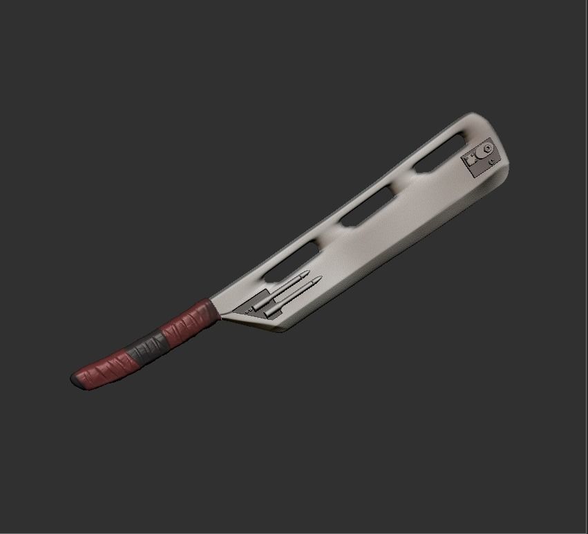 Knight of ren weapon custom 3D print model_4