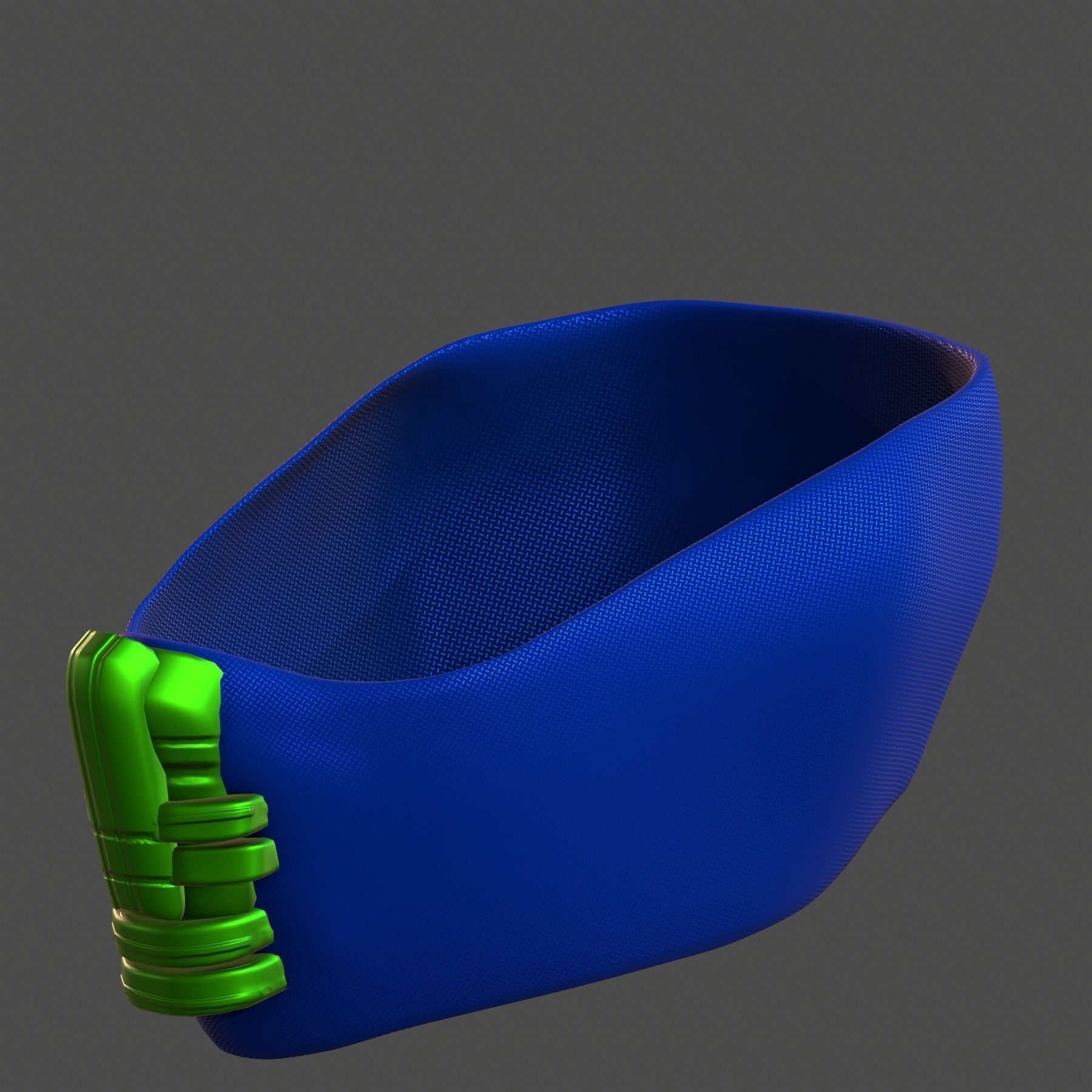 Gas mask helmet 3d model scifi Low-poly Low-poly 3D model_5