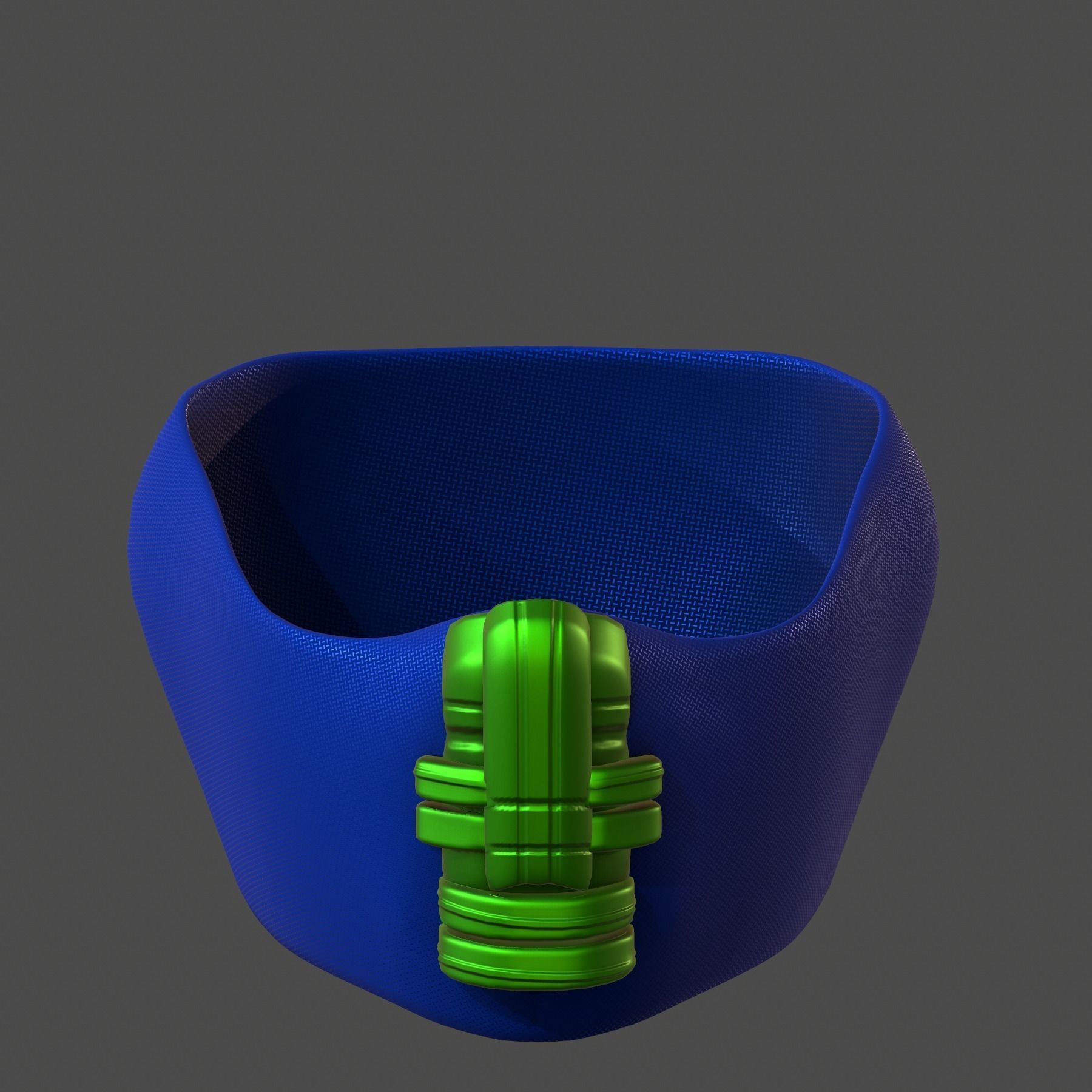 Gas mask helmet 3d model scifi Low-poly Low-poly 3D model_2