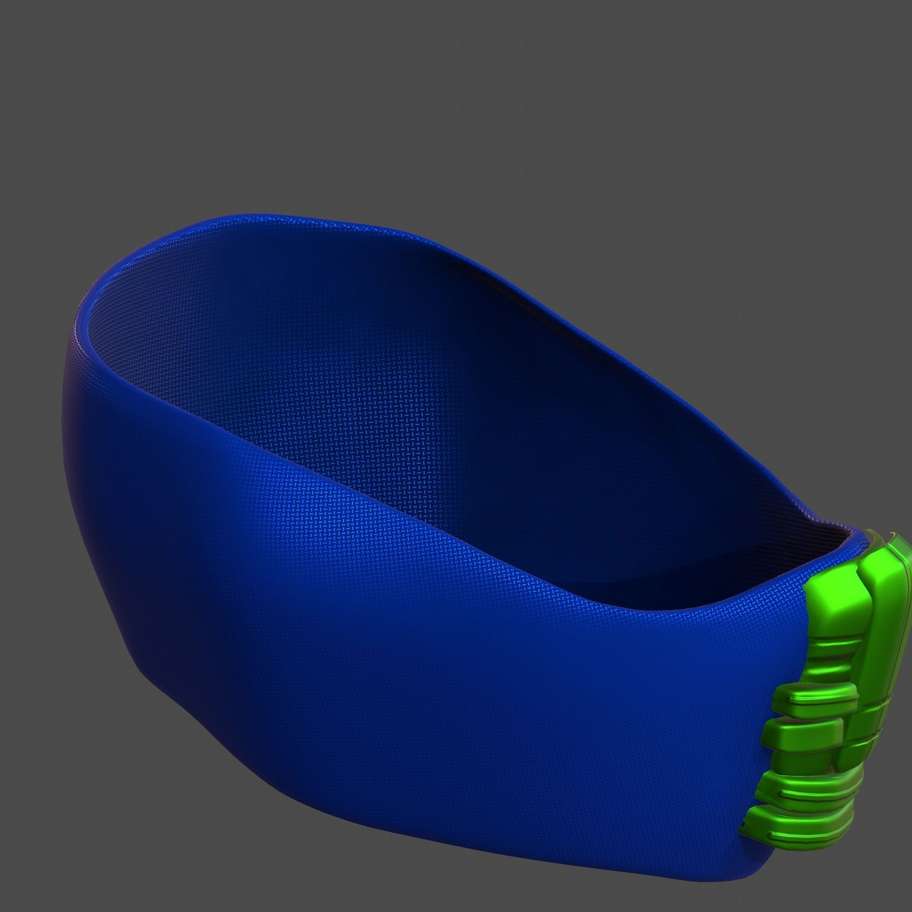 Gas mask helmet 3d model scifi Low-poly Low-poly 3D model_9