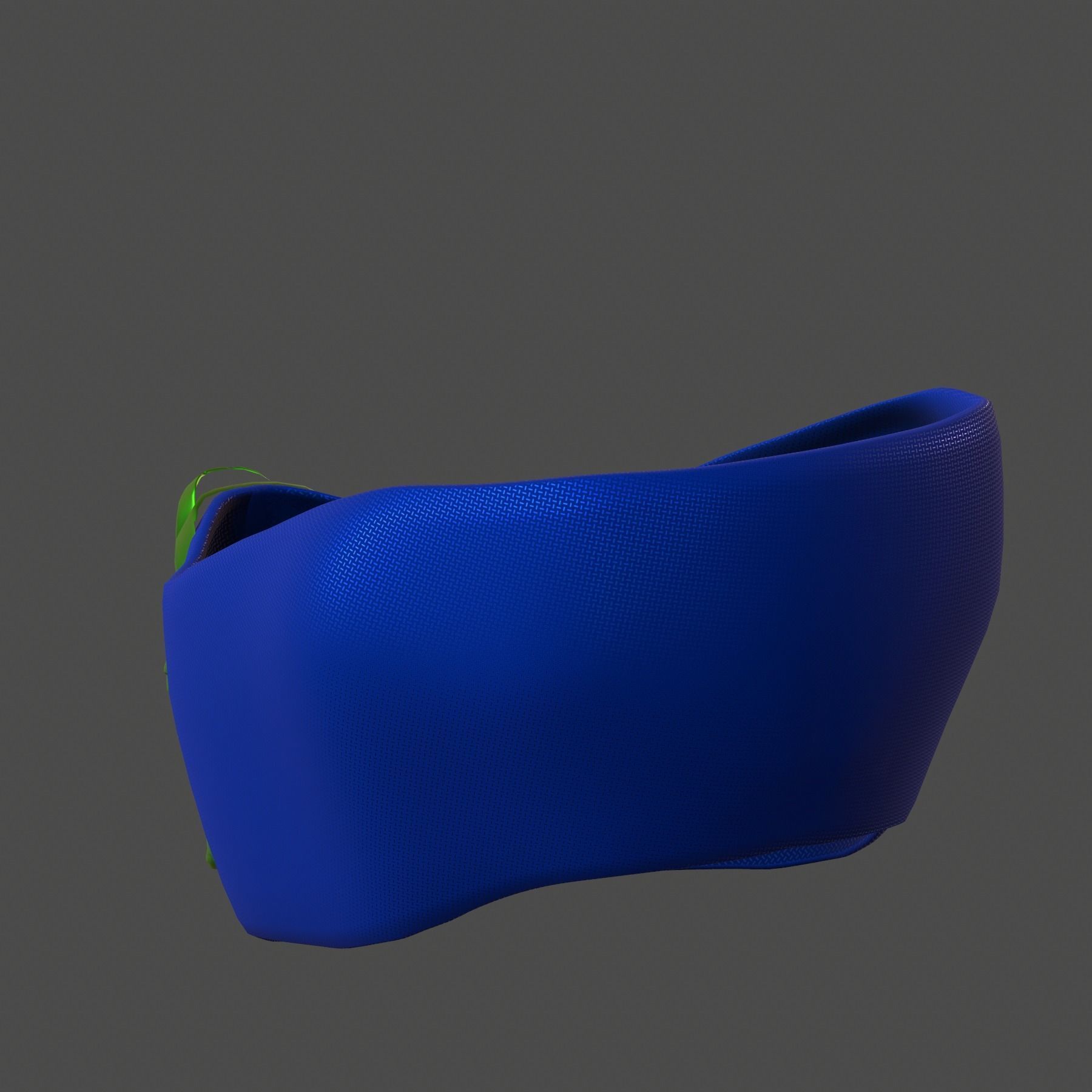 Gas mask helmet 3d model scifi Low-poly Low-poly 3D model_7