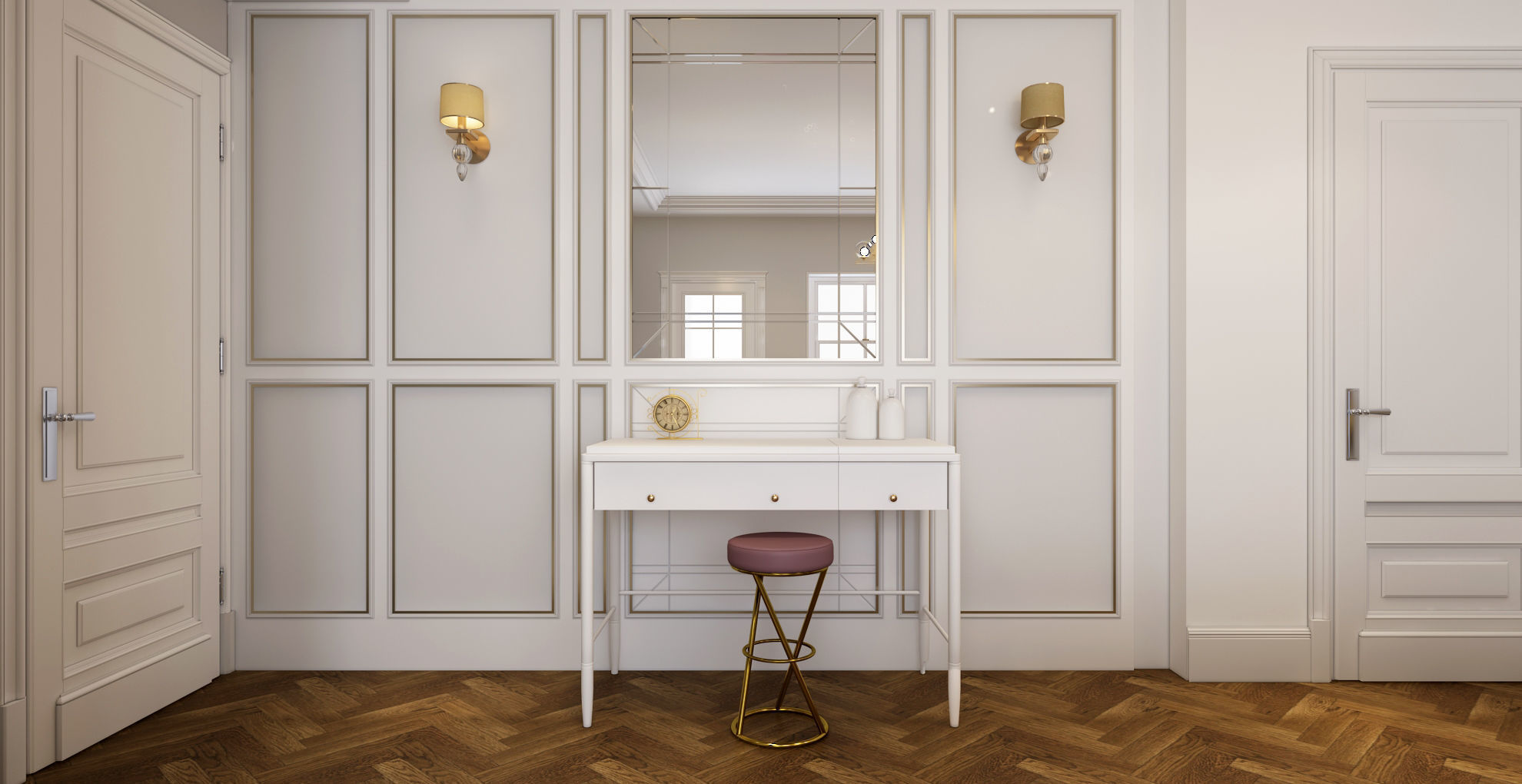 3d Luxury Bed Room 3D model_3