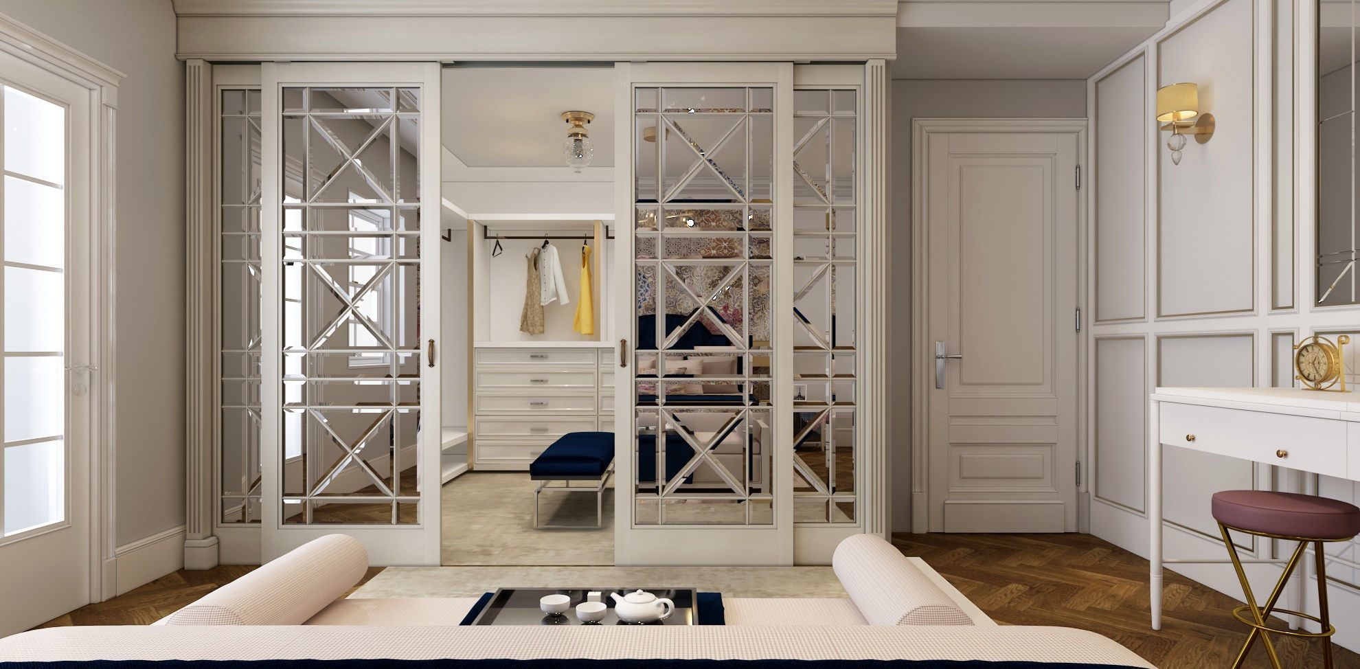 3d Luxury Bed Room 3D model_2