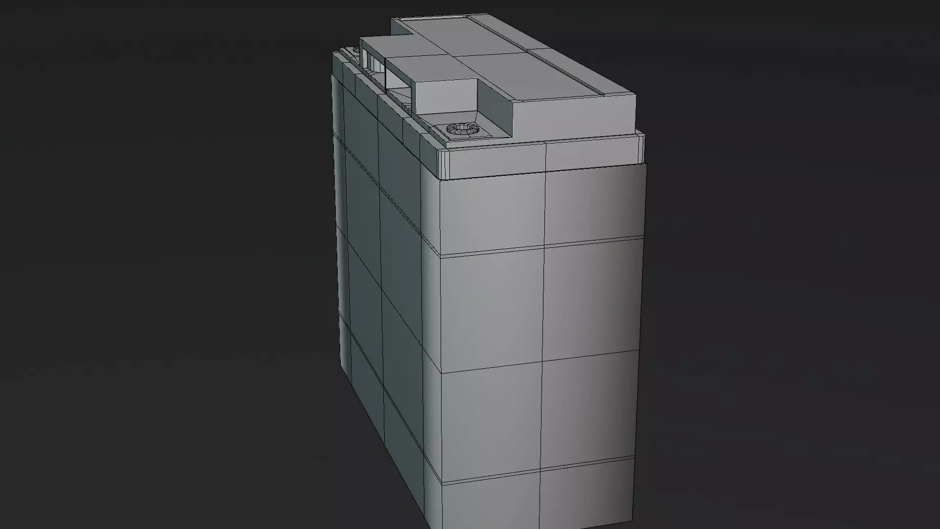 Battery 12V Low-poly 3D model_18