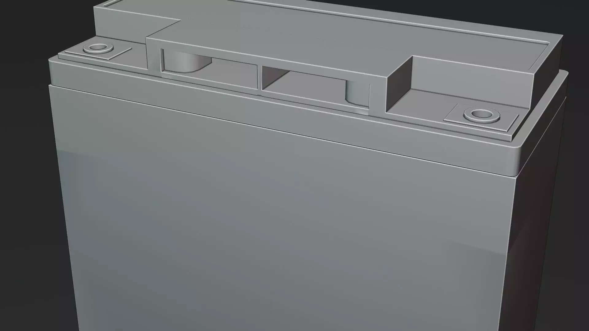 Battery 12V Low-poly 3D model_14