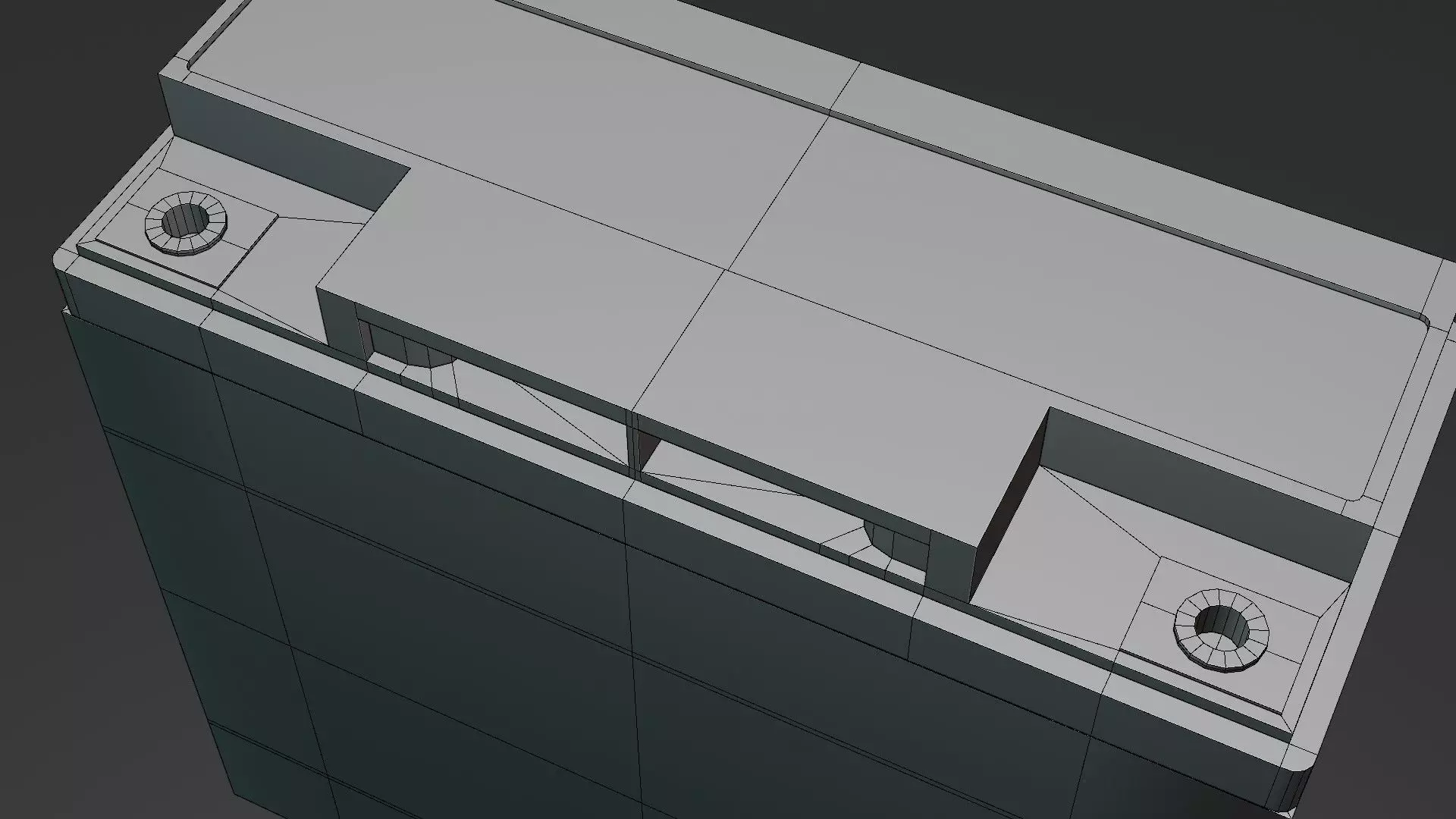 Battery 12V Low-poly 3D model_23