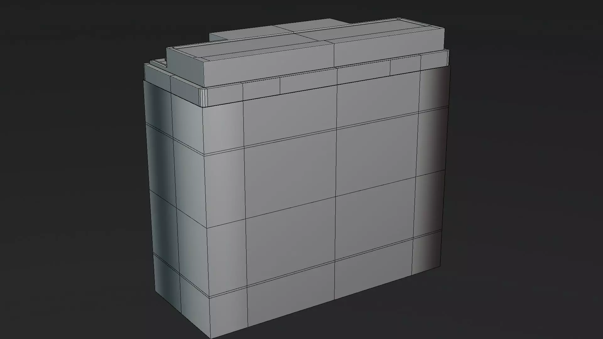 Battery 12V Low-poly 3D model_20